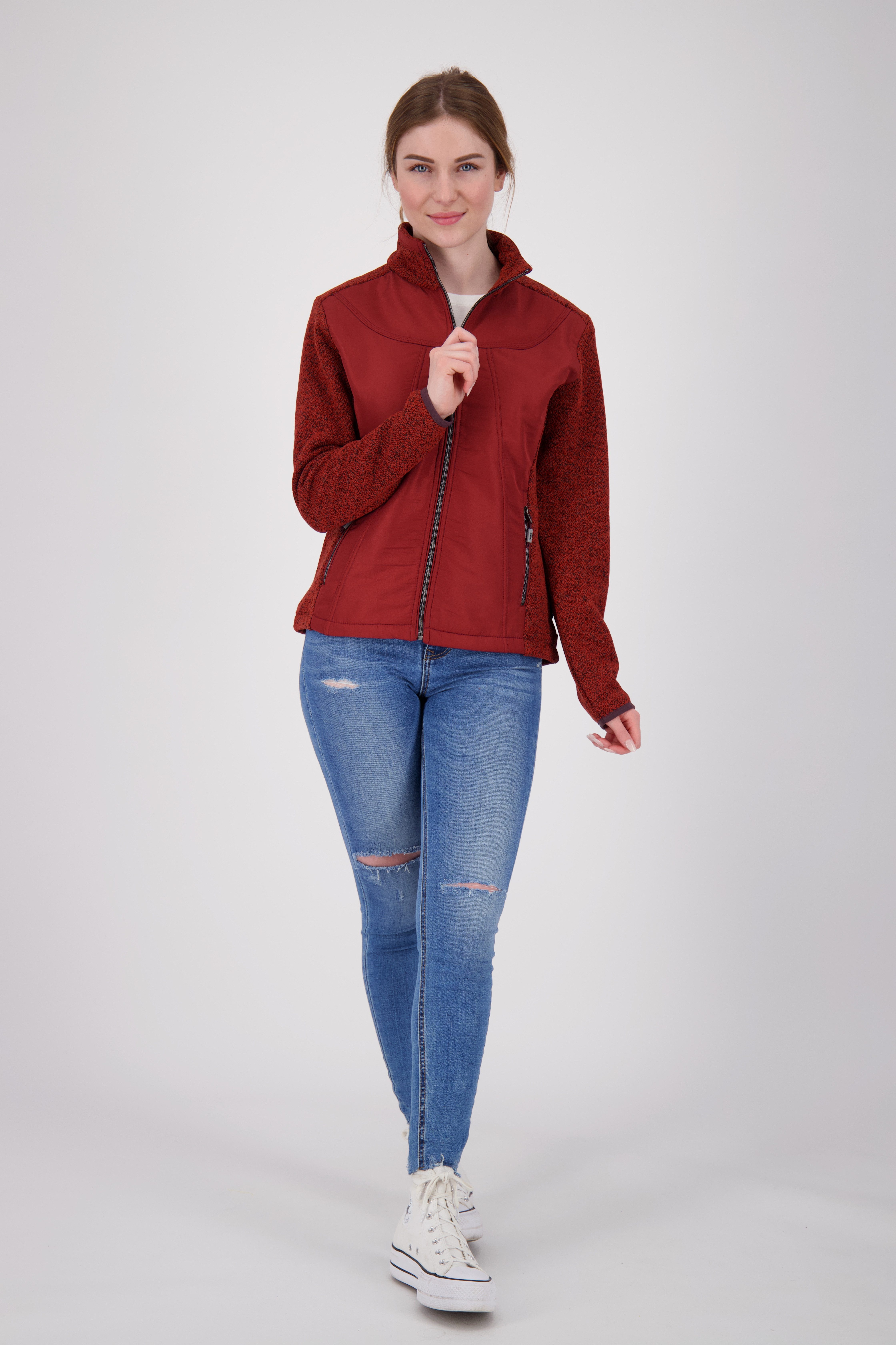DEPROC Active Gebreid fleecejack LAKE RODELL WOMEN