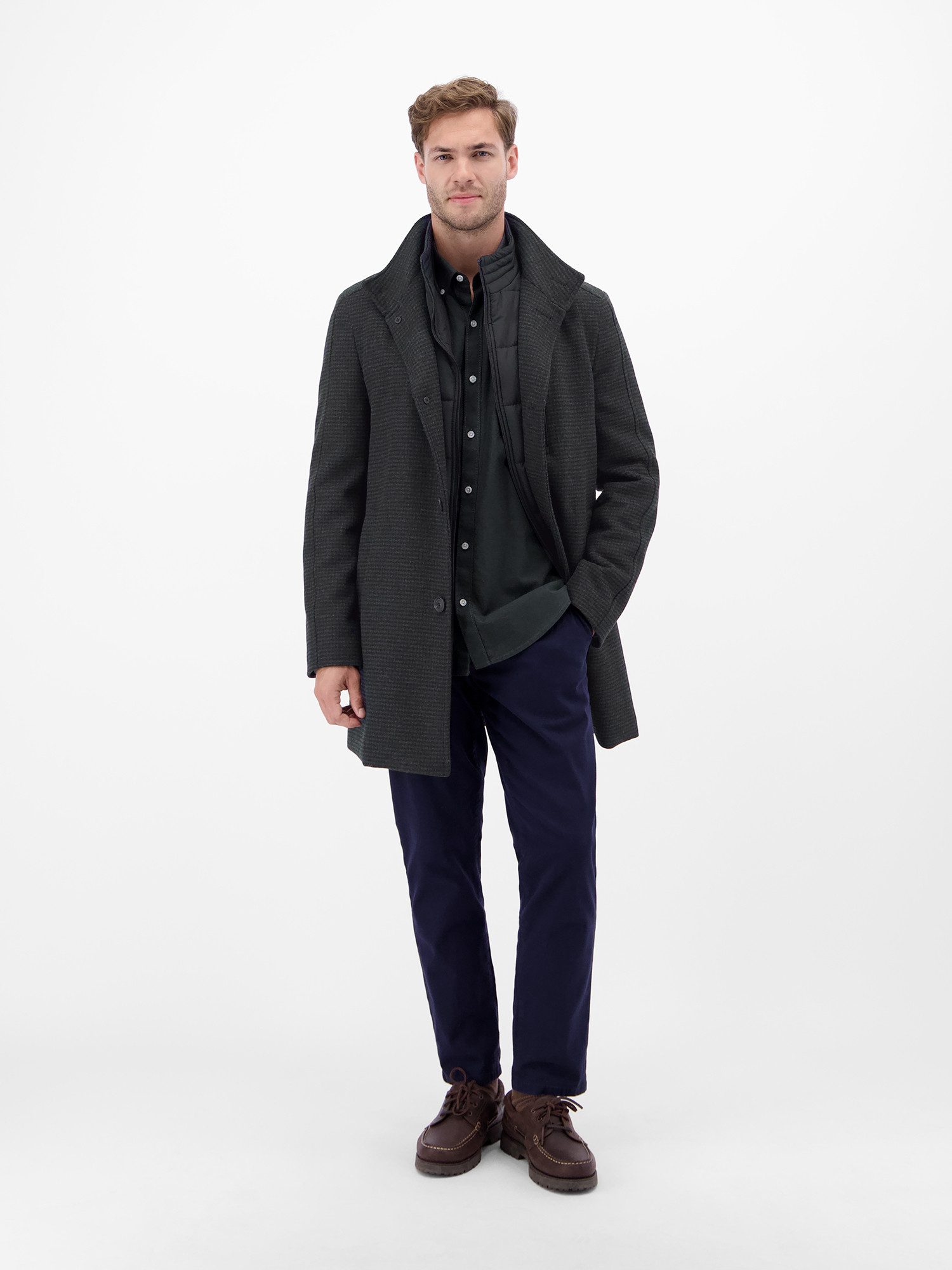 Lerros Wollen jas LERROS Heren wollen mantel