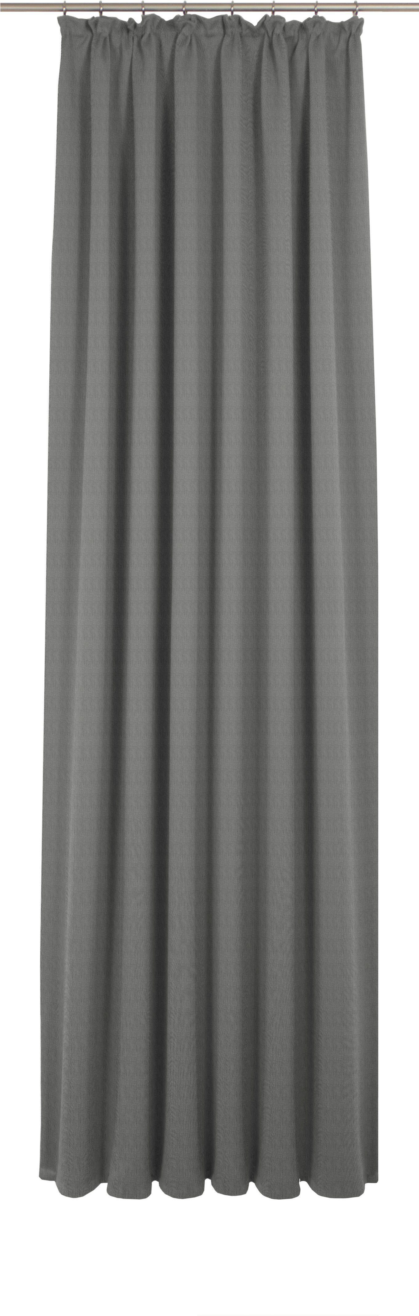 Wirth Gordijn Uni Collection Light (1 stuk) vitrage maat 142 cm x 215 cm grijs
