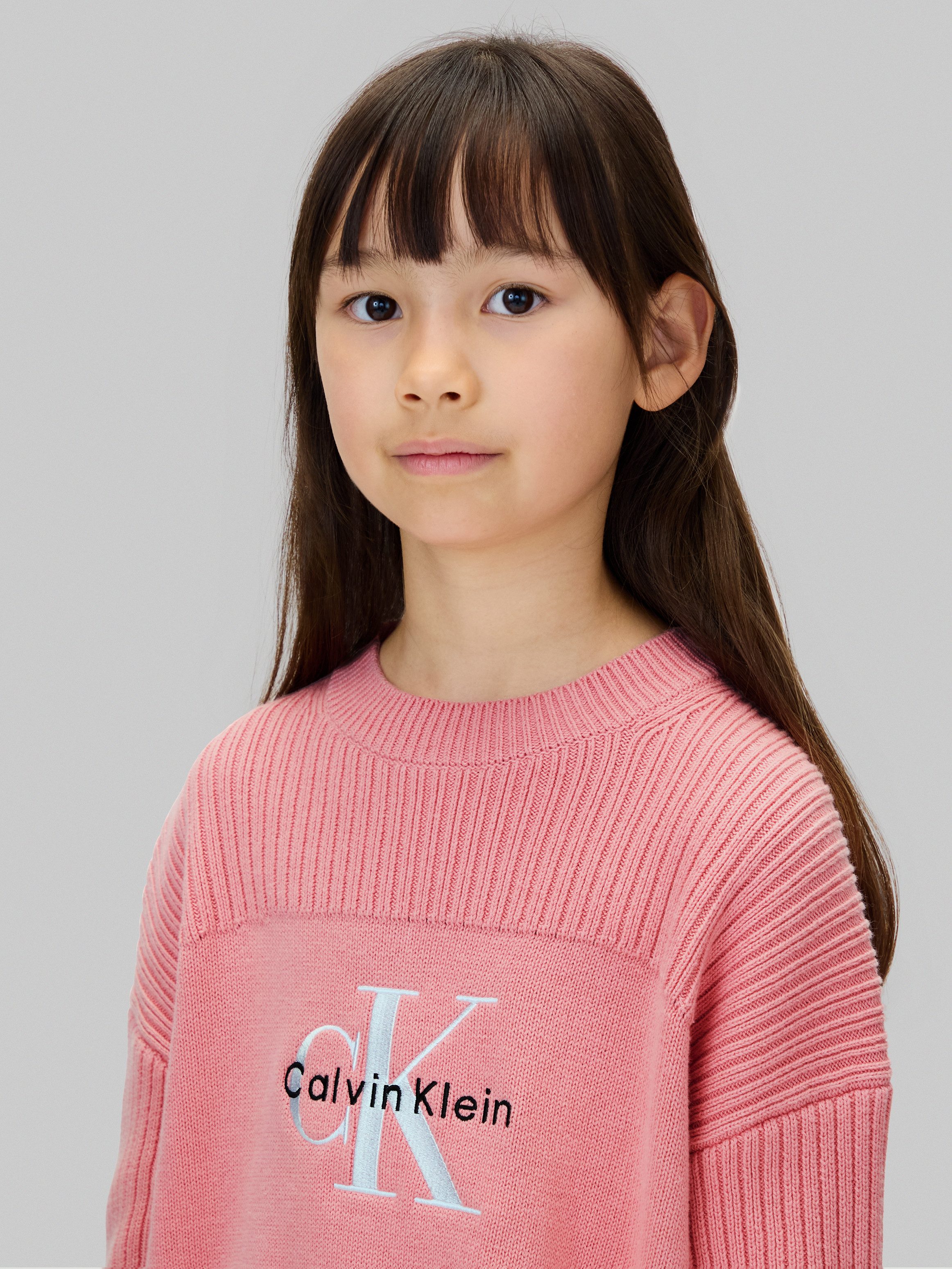 Calvin Klein Gebreide trui MONOLOGO CN SWEATER