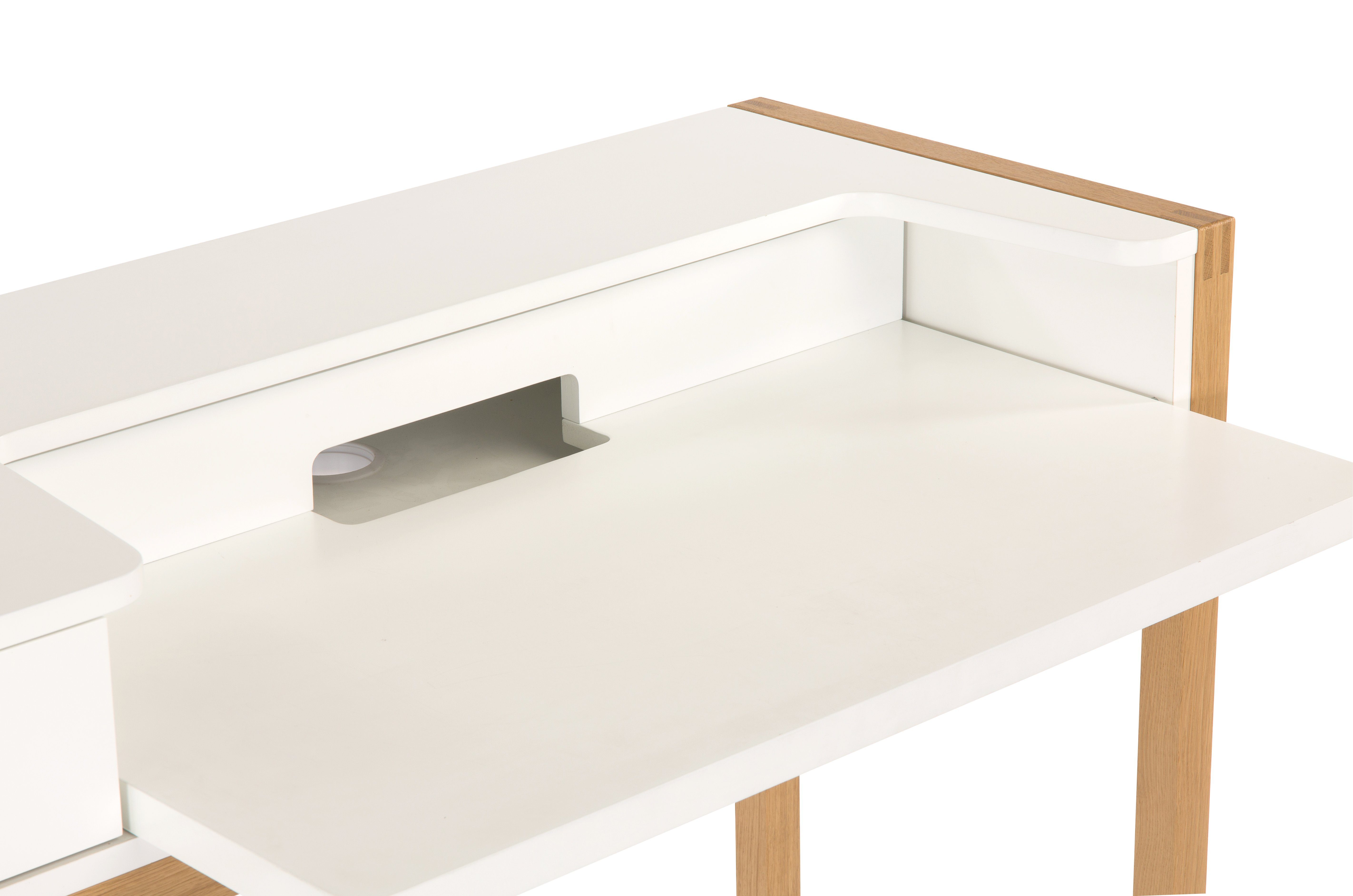 Woodman Bureau Farringdon scandinavisch design, thuiskantoor, praktisch uittrekbaar