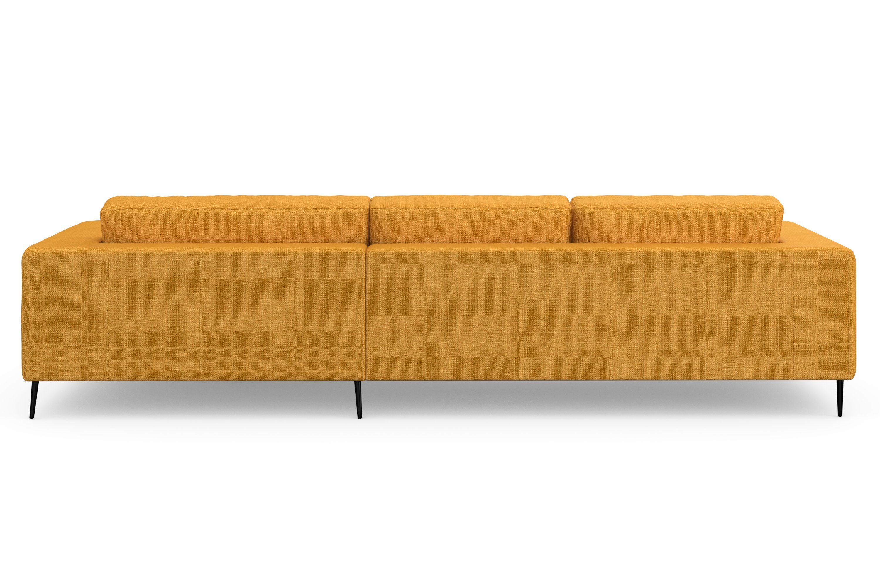 DOMO collection Hoekbank Modica, tijdloos en elegant, L-vorm moderne uitstraling met extra brede chaise longue, ook in corduroy