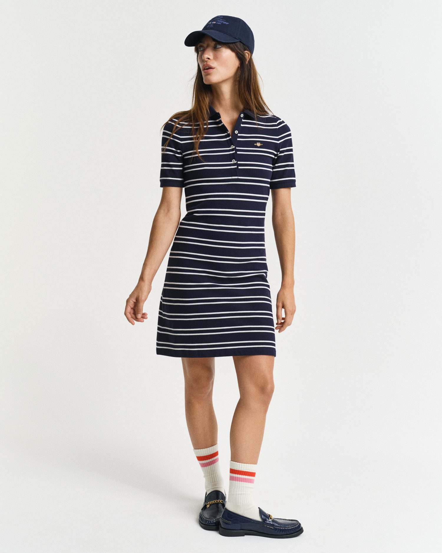 Gant Polojurk STRIPE SHIELD SS PIQUE POLO DRESS