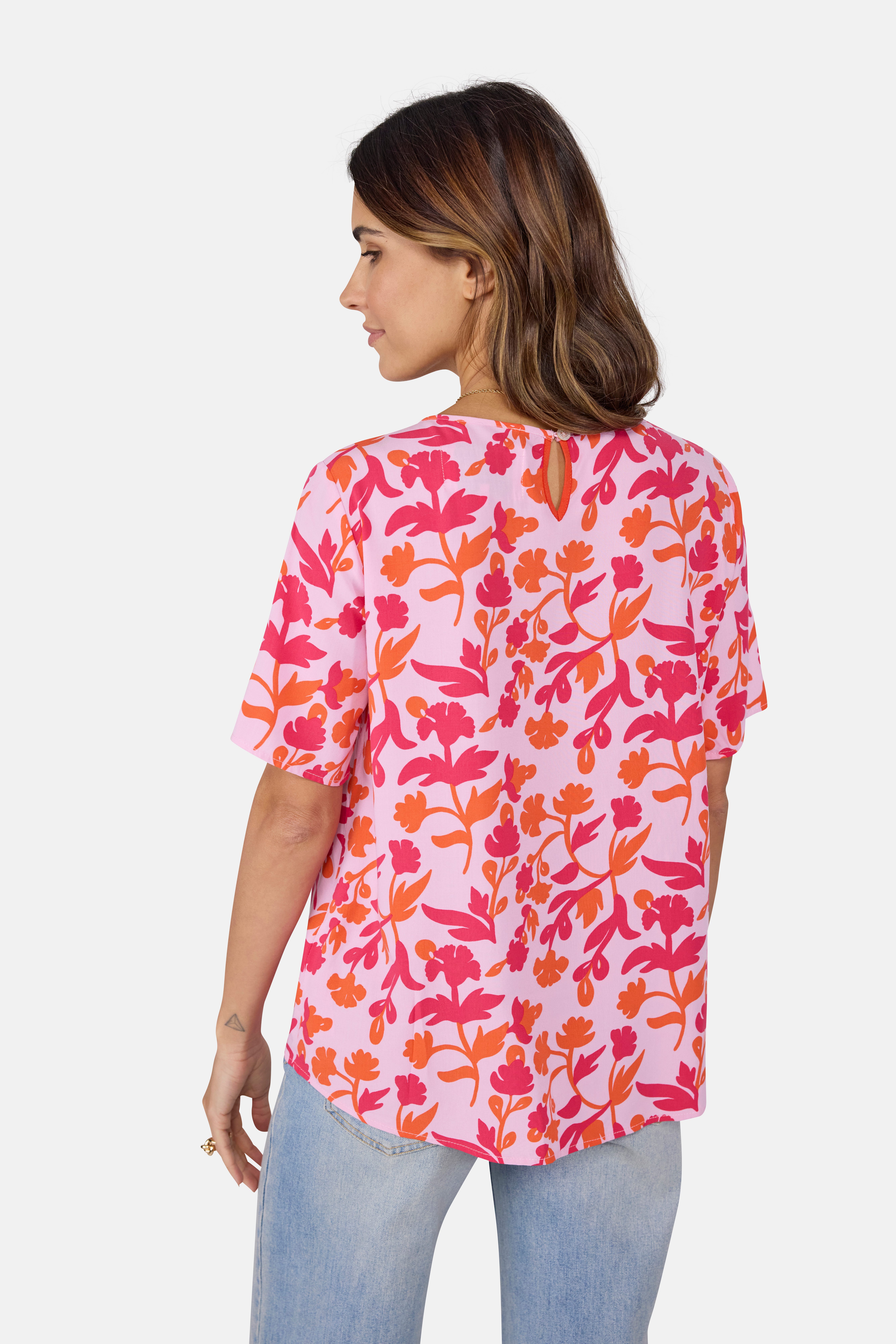 Lieblingsstück Blouse zonder sluiting met print all-over
