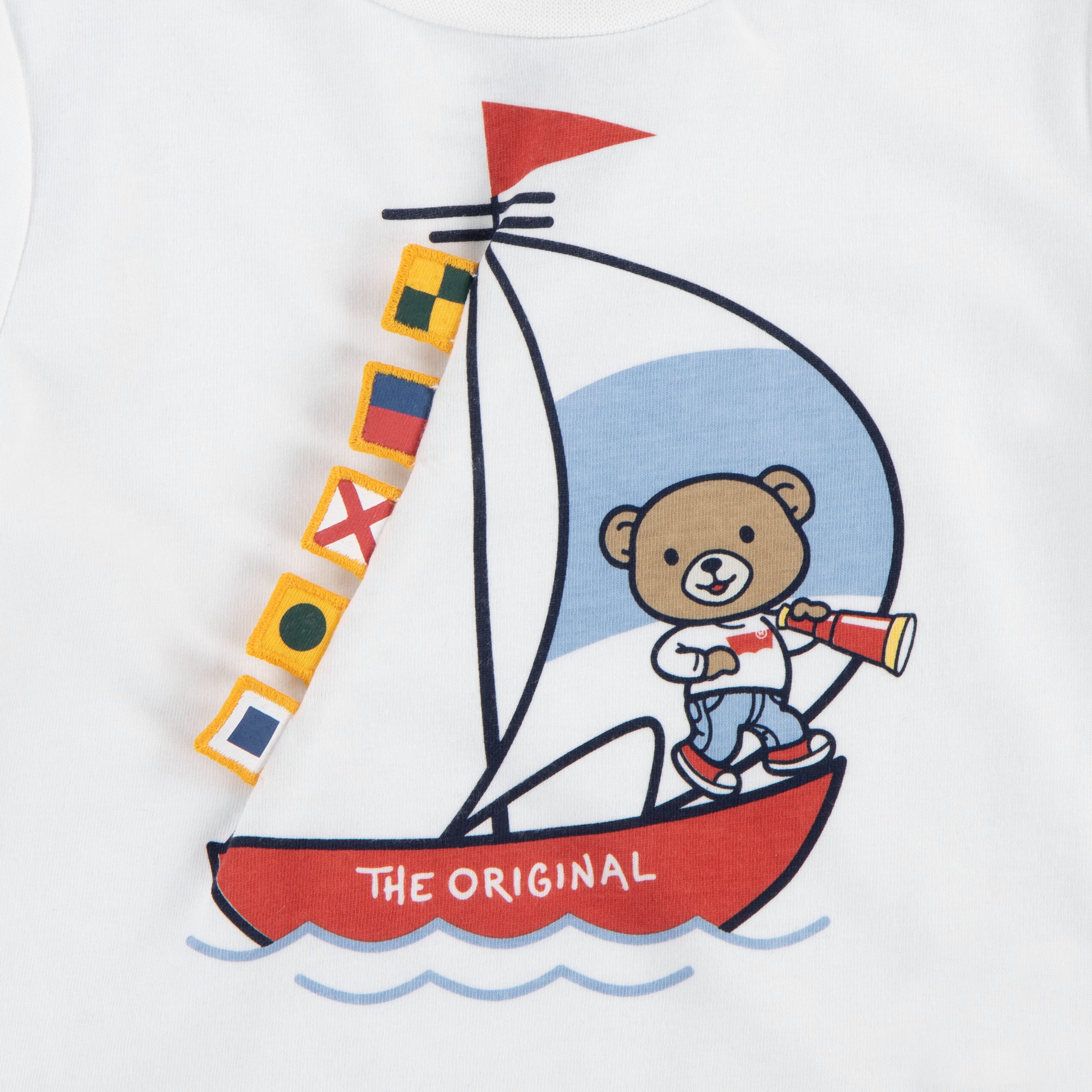 Levi's Kidswear T-shirt short LVB LEVI 3D SAILING DENIM SET (set, 2-delig, 2-delig)