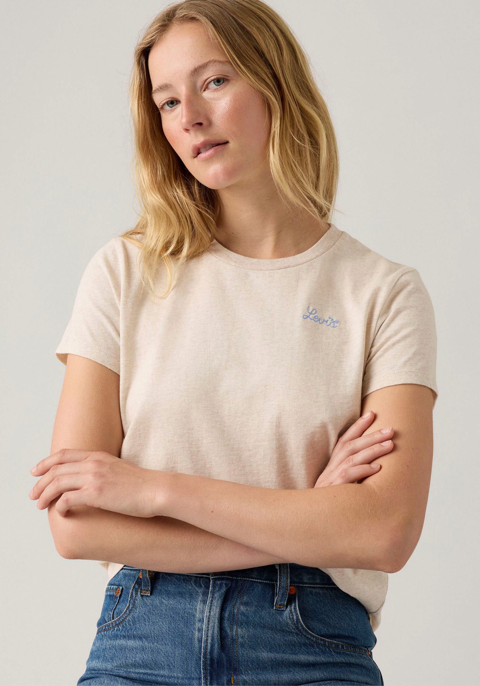 Levi's® T-shirt The Perfect Tee met batwing-logoprint