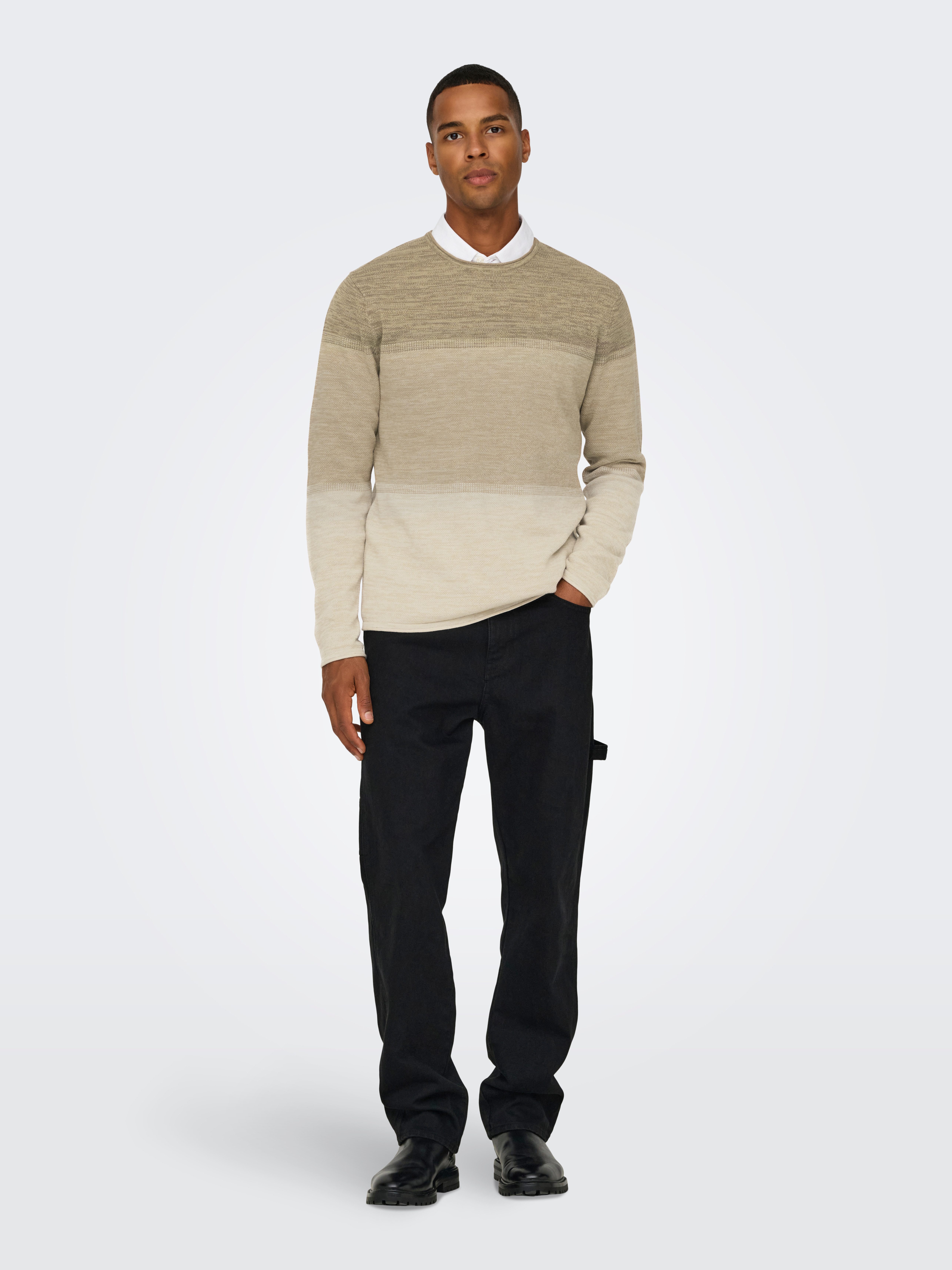 ONLY & SONS Gebreide trui ONSFELIX REG 12 CREW KNIT NOOS