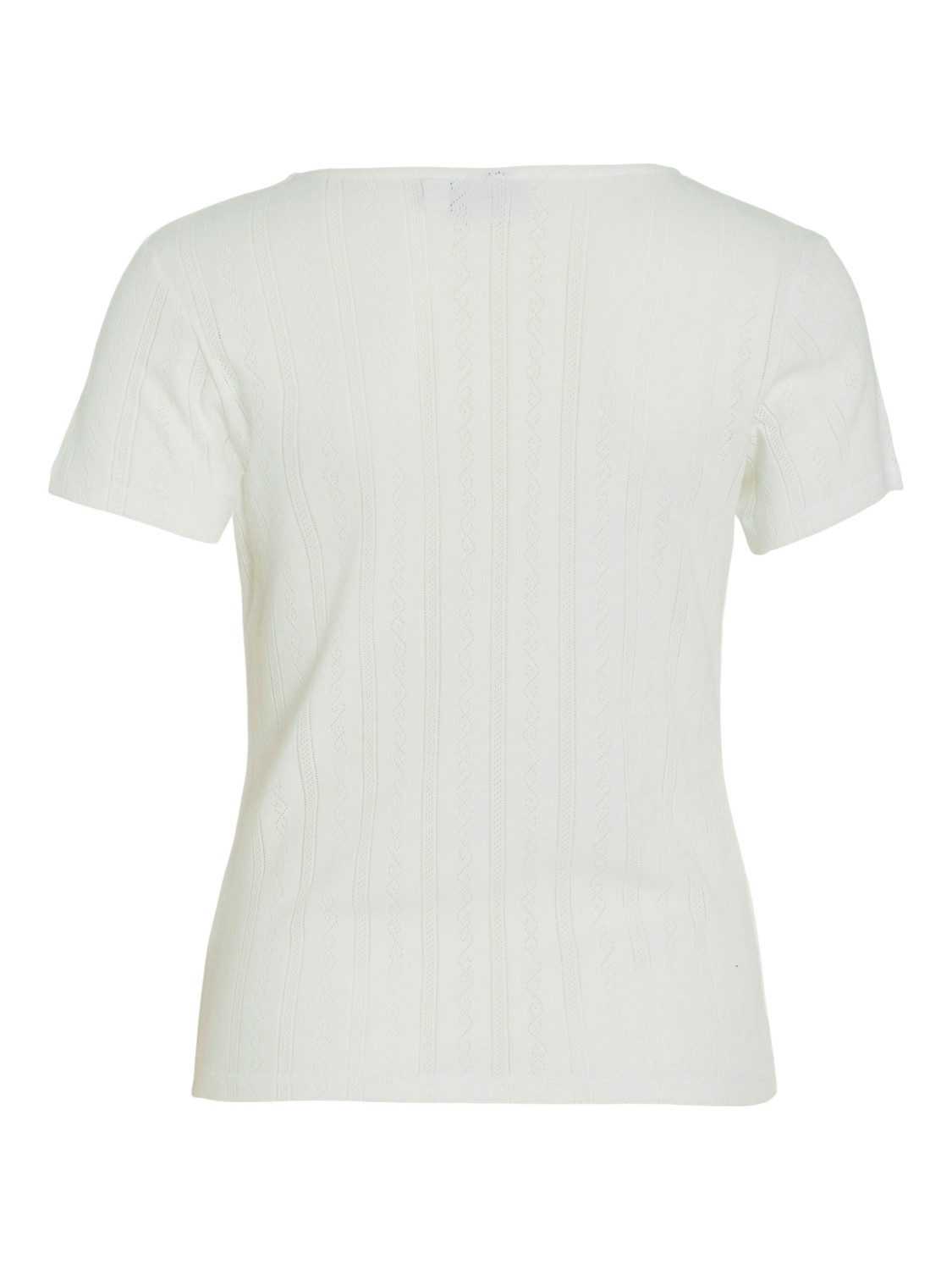 Vila Shirt met korte mouwen VIKASSIE S/S POINTELLE TOP - NOOS