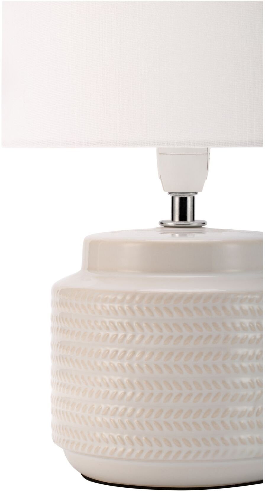 Pauleen Tafellamp Bright Soul E14, max. 20W E14, crème/beige, 230V, stof/keramiek