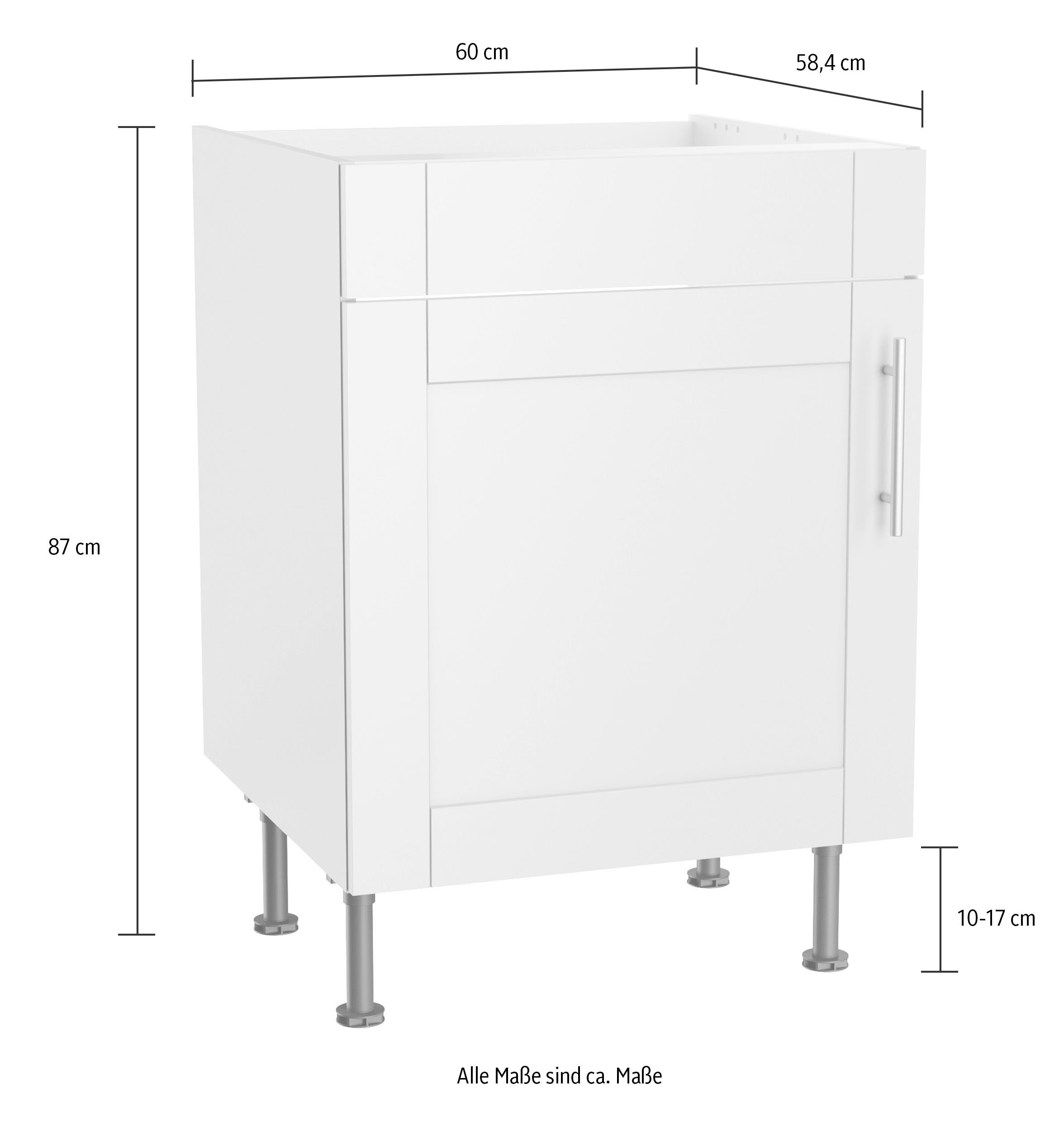 OPTIFIT Gootsteenkast Ahus Breedte 60 cm