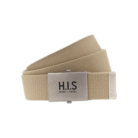 H.I.S Textielen riem Geweven riem met H.I.S-logo op de koppelgesp