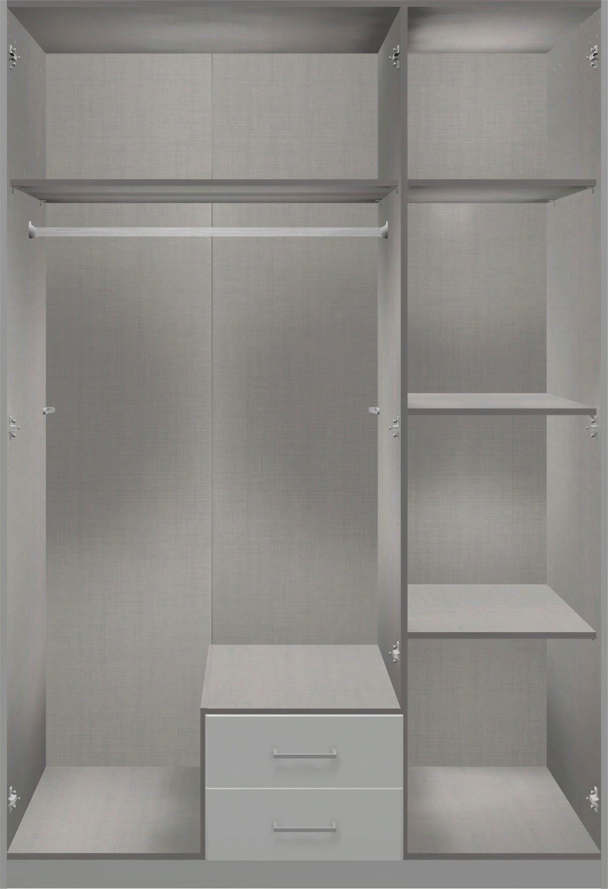 Wimex Draaideurkast Soest met gekleurde glazen deur, naar keuze 135 of 180 cm breed