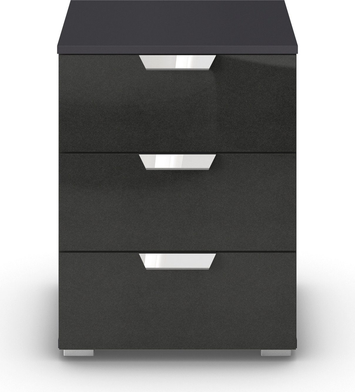 rauch Nachtkastje Glamour by Aditio met hoogglans front, 3 lades met softclose-functie