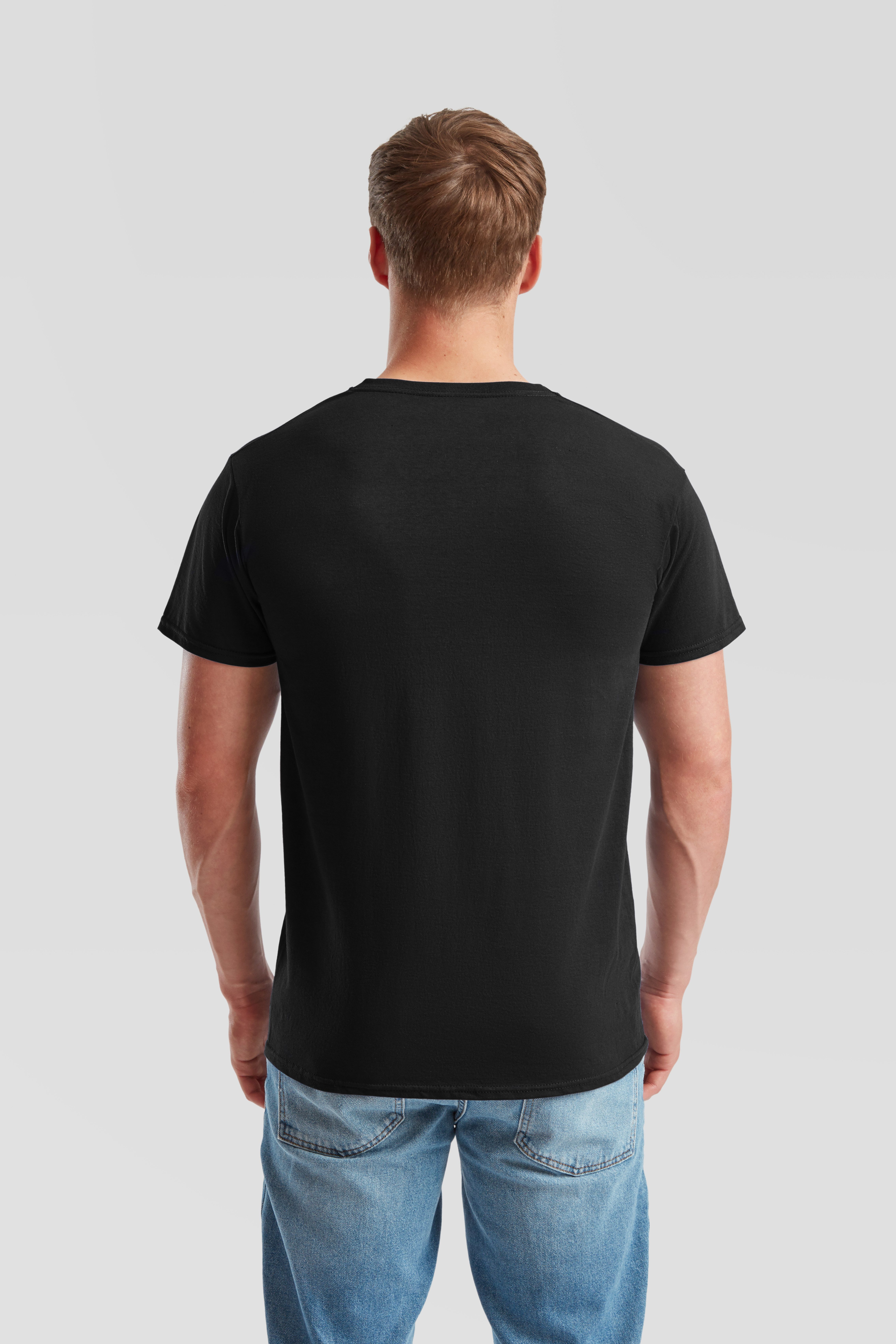 Fruit of the Loom T-shirt van katoen, v-hals(set, 6-delig)