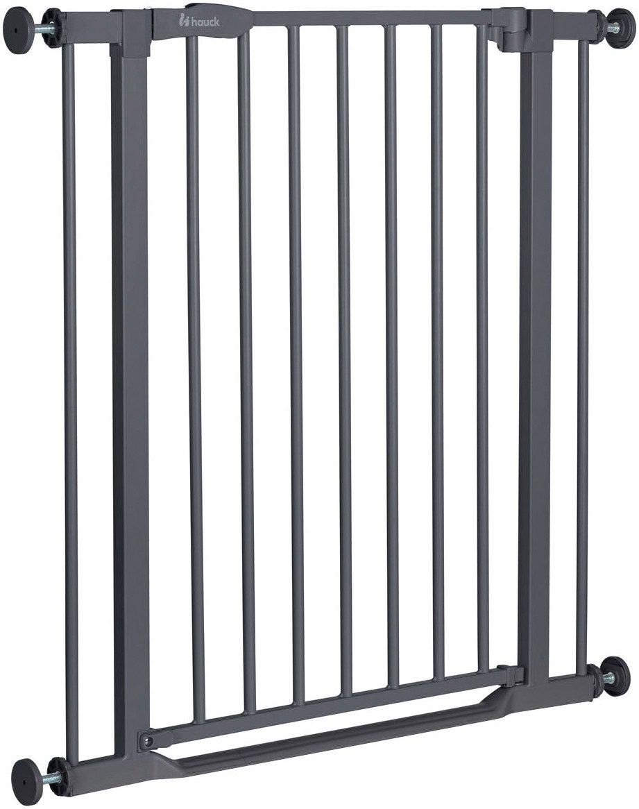 Hauck Traphek Clear Step 2, Dark Grey ook als traphekje te gebruiken, 75-80 cm, vlakke doorgang