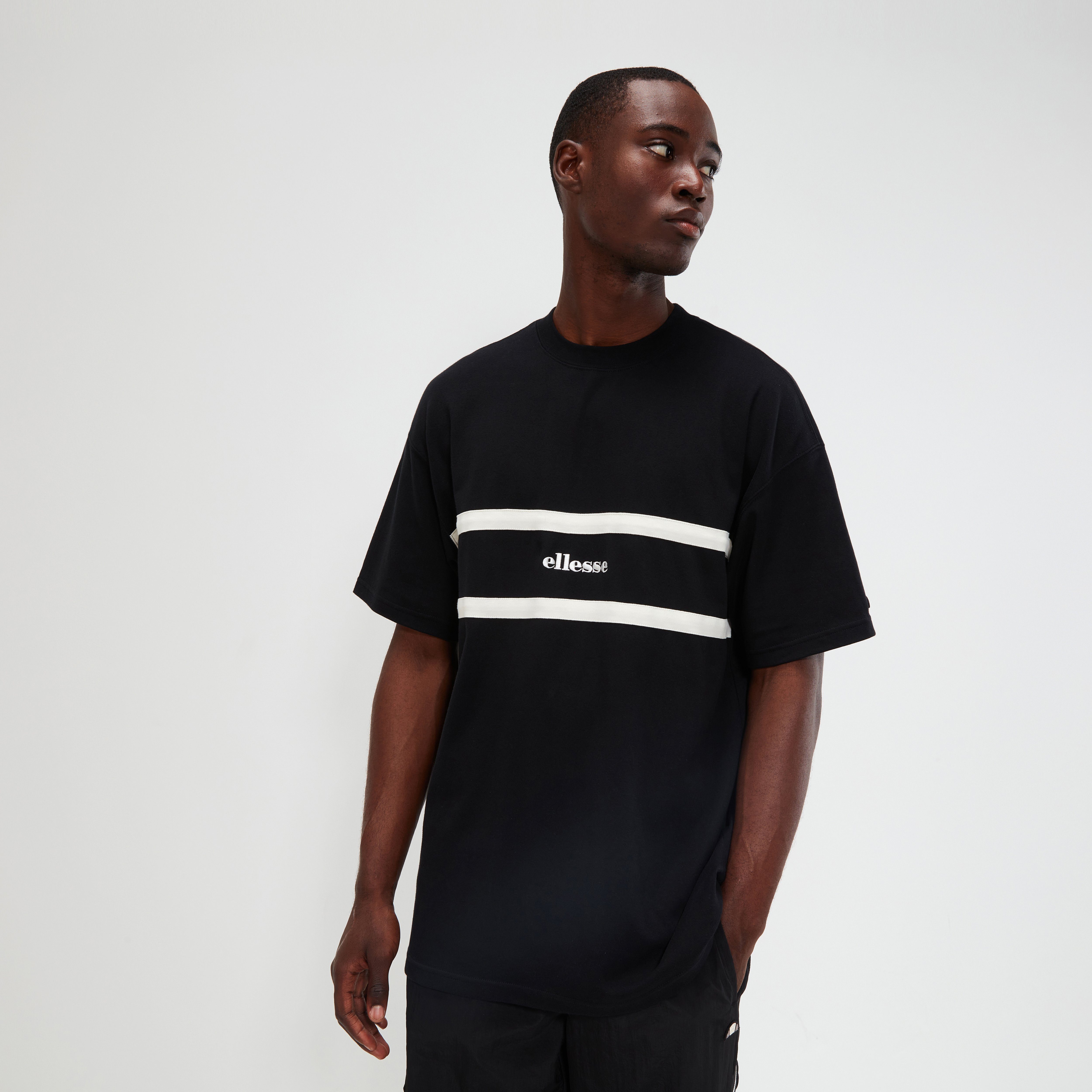 Ellesse Zwarte Roccacci Tee Shirt Black Heren