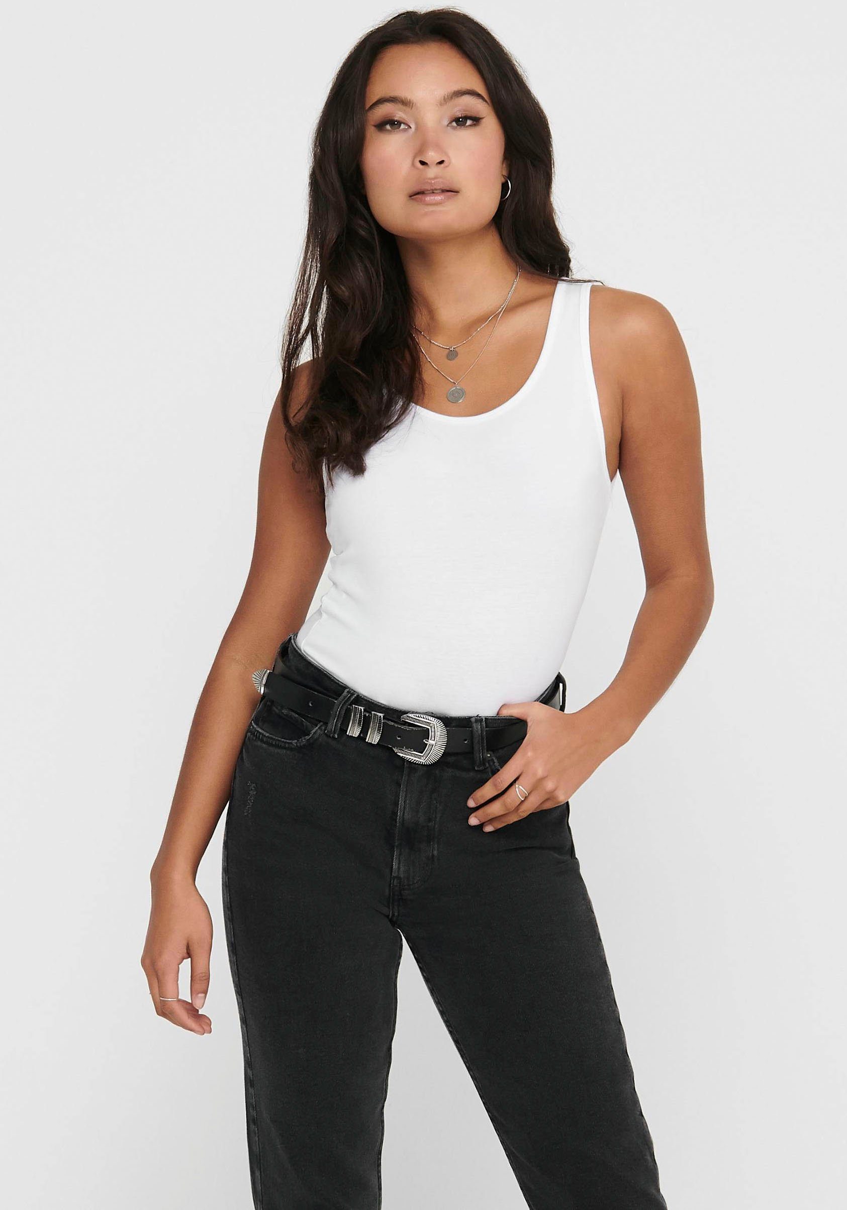 Only Lange top ONLLIVE LOVE S/L LONG TANK TOP