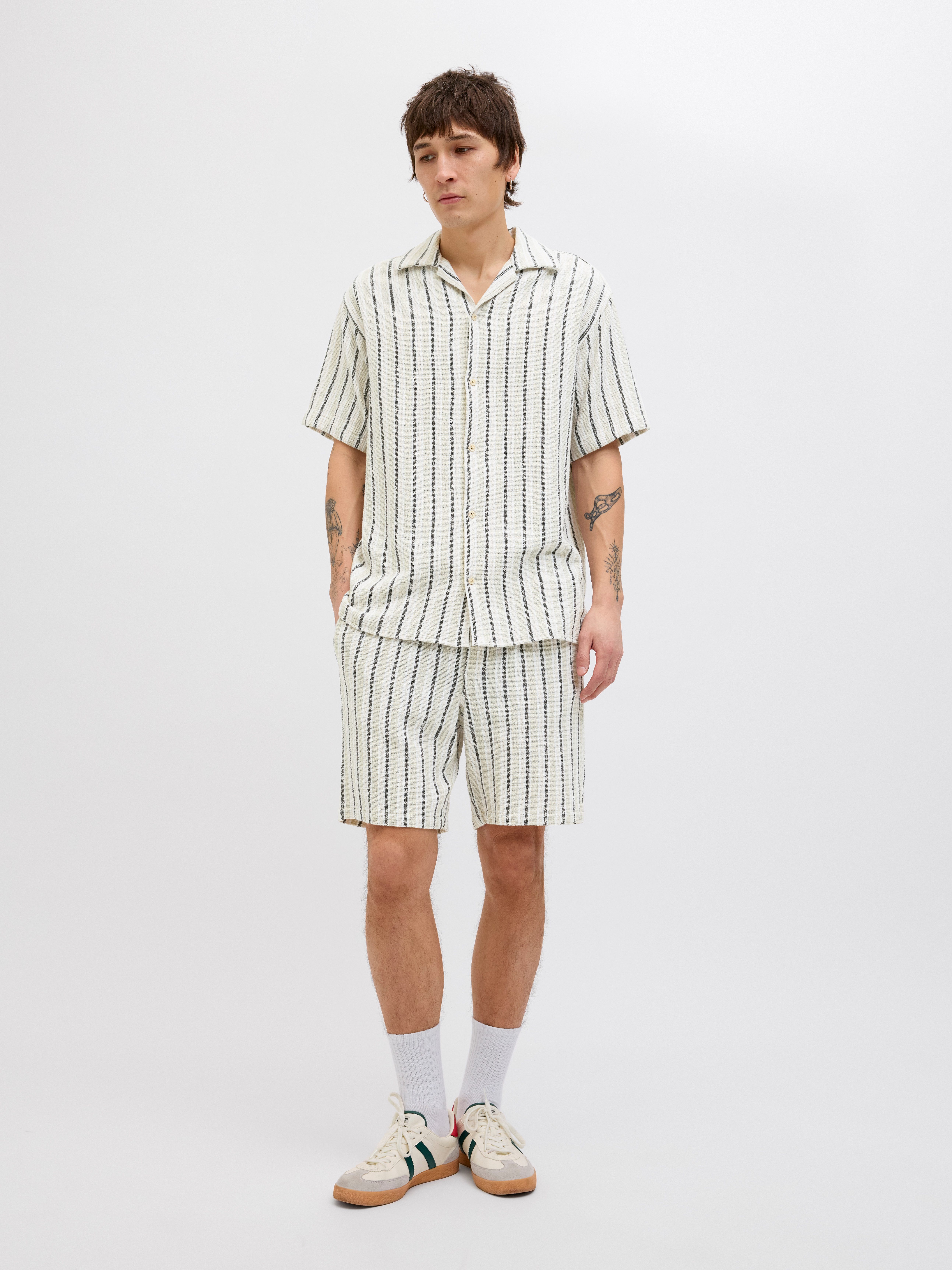 Jack & Jones Overhemd met korte mouwen JORCOBA STRIPE RESORT SHIRT SS SN