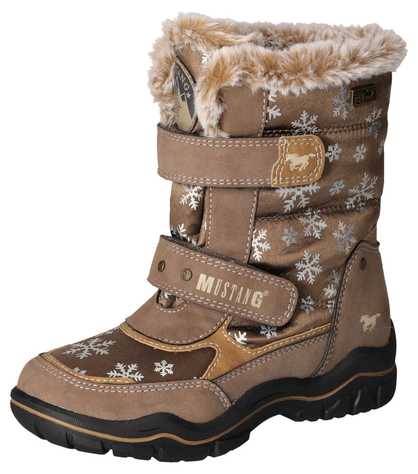 Mustang Shoes Winterlaarzen klittenbandschoenen in comfortabele breedte