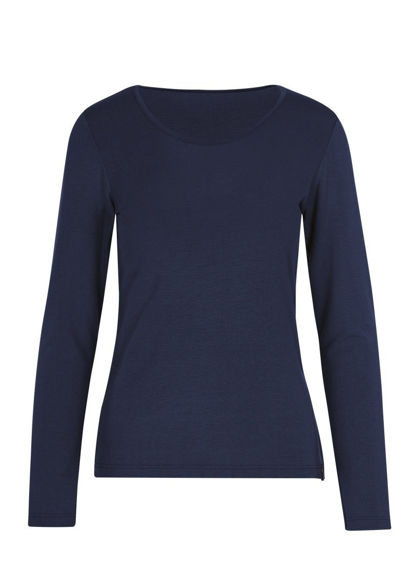 Trigema Longsleeve TRIGEMA shirt van viscose met lange mouwen (1-delig)