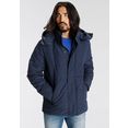 alpenblitz gewatteerde jas "svendborg" met een capuchon blauw