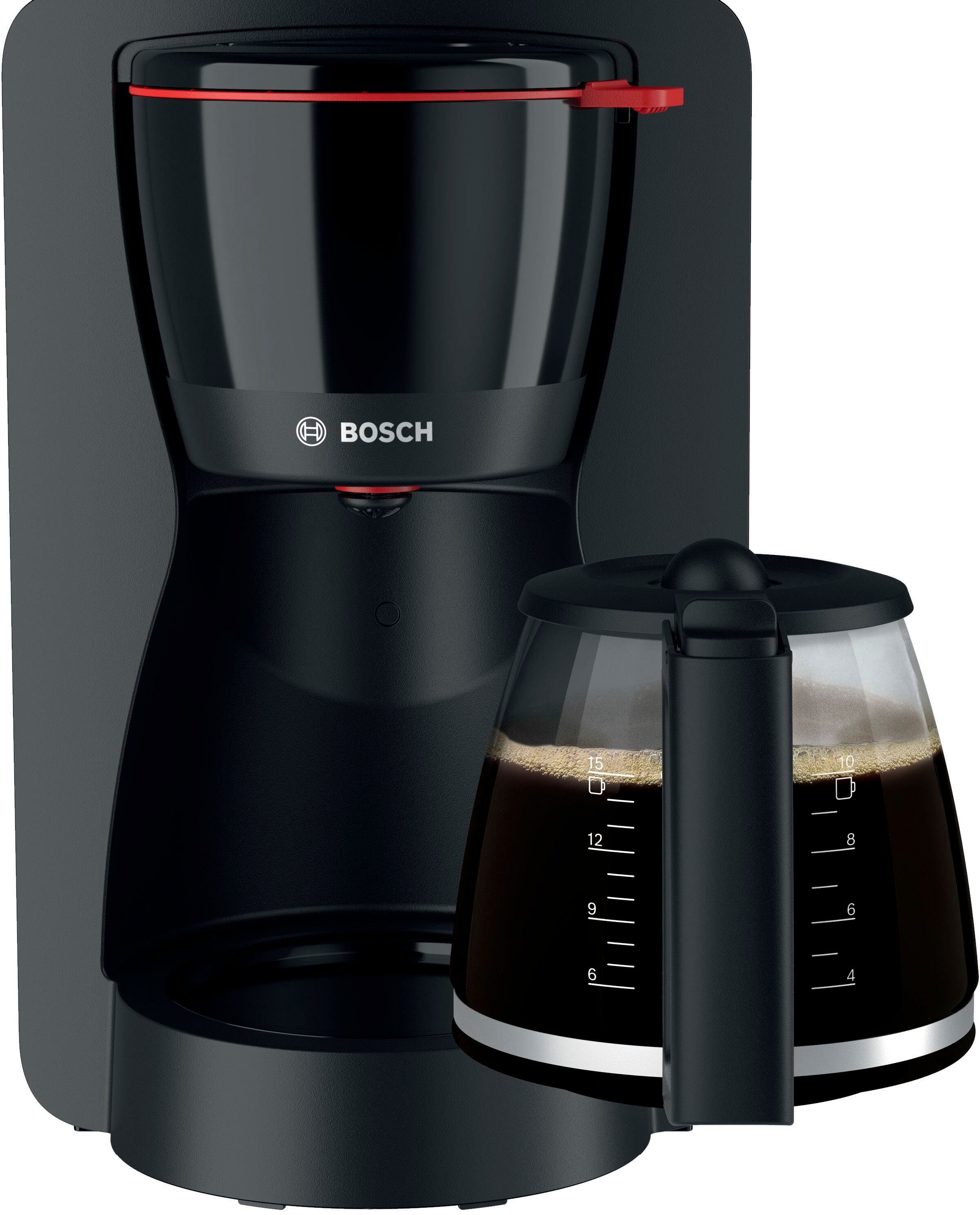BOSCH Filterkoffieapparaat MyMoment TKA2M113, 1,25 l, voor 10-15 kopjes, glazen kan, 40 min. warmhoudfunctie, 1200 w