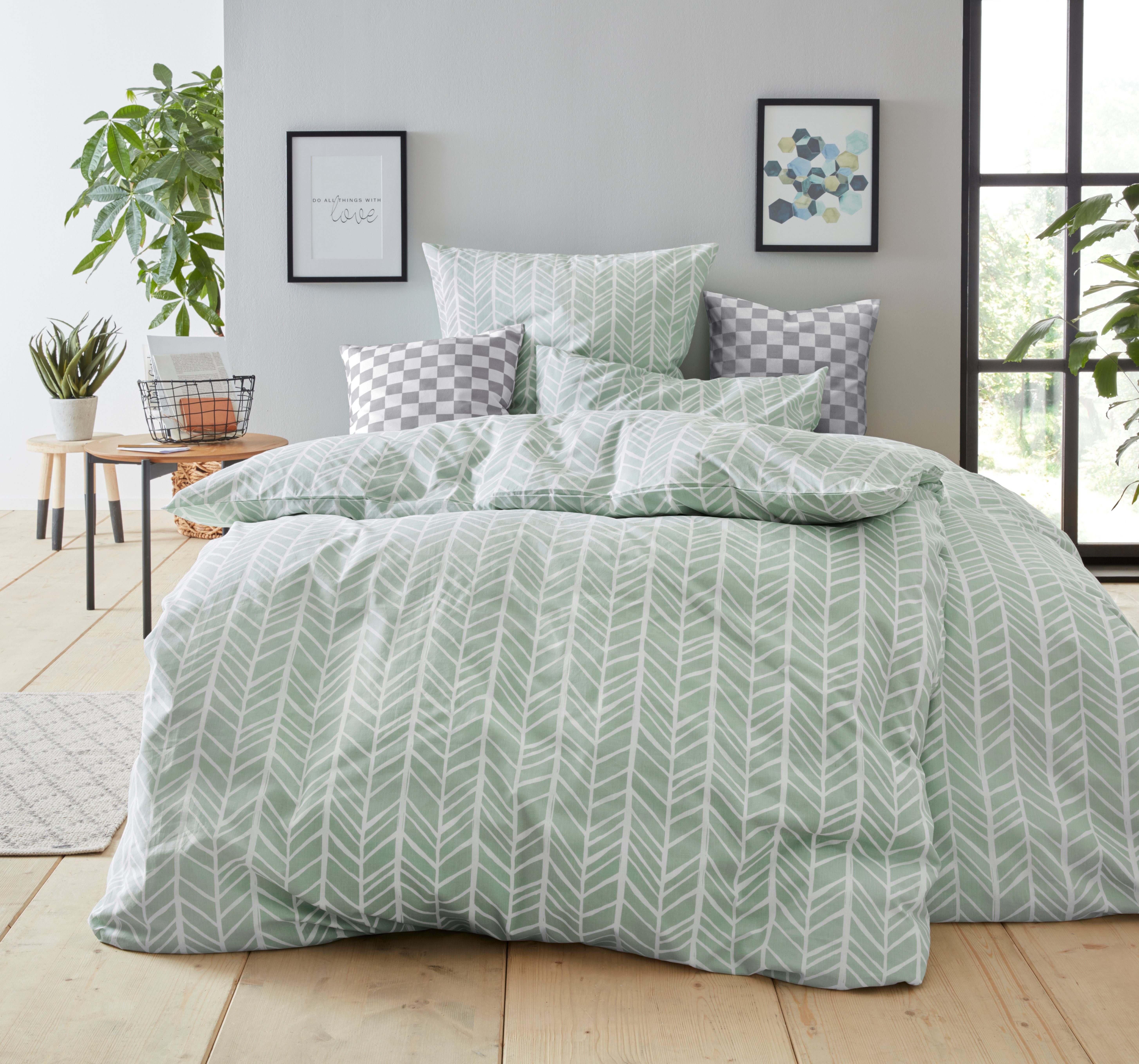 andas Sierkussen Milo Kussenovertrekken, set van 2 50x50 cm, zonder vulling, met een moderne ruit (2 stuks)