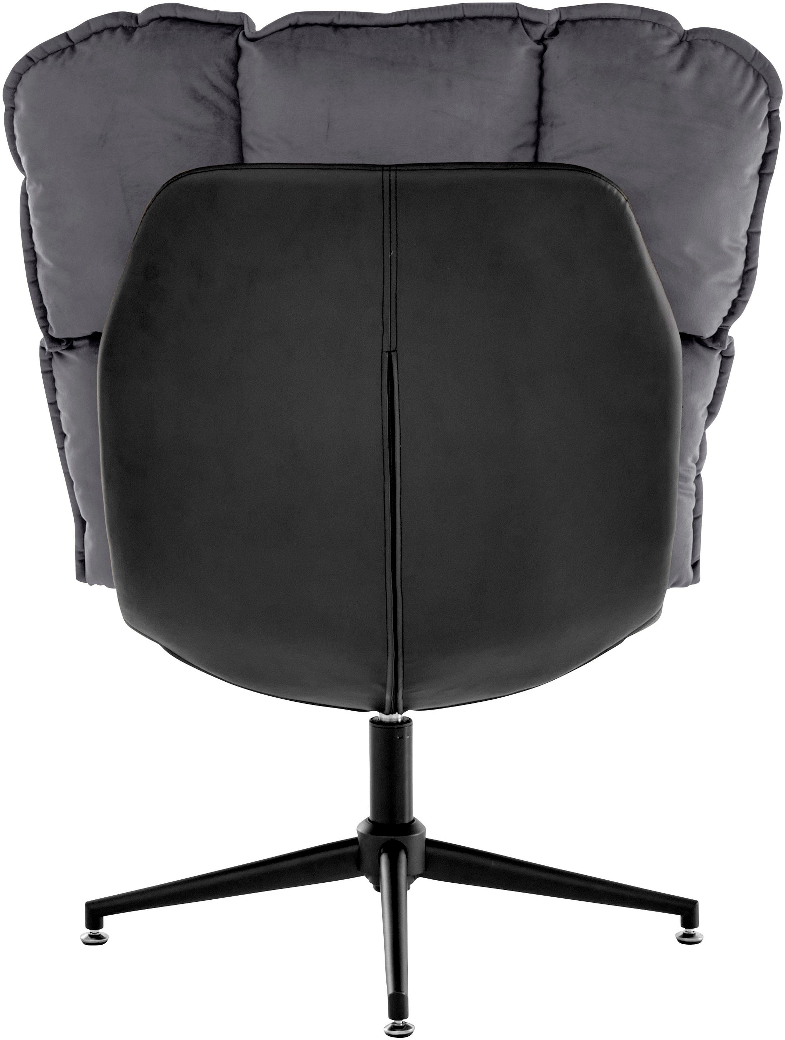 Guido Maria Kretschmer Home&Living Draaibare fauteuil Seet, gestoffeerde fauteuil met voetenbank, 360° draaibaar, fauteuil incl. poef/voetenbank (2 stuks)