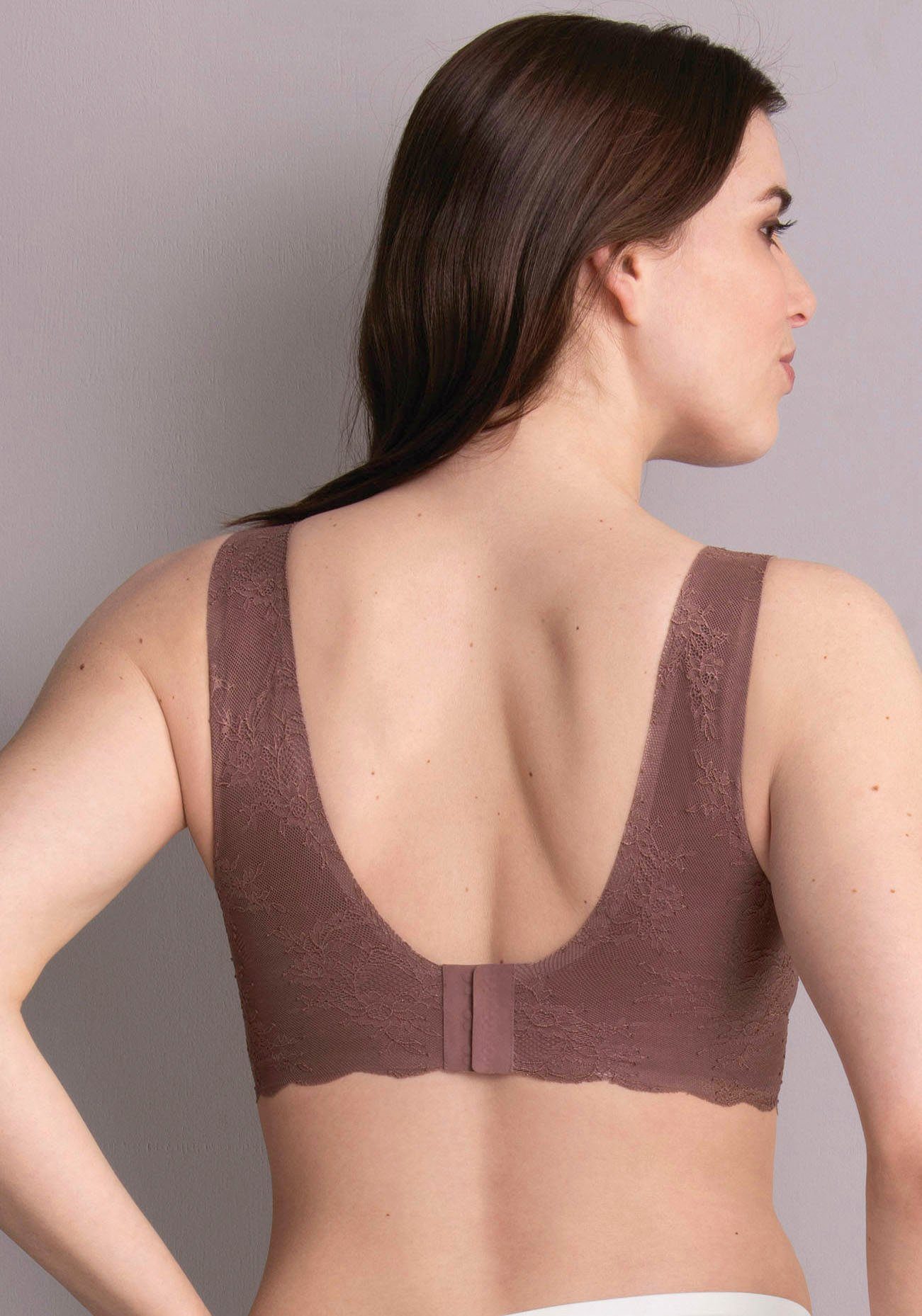 Anita Comfort Bralette Essentials lace Bloemige kant uitneembare schuimcups delicate zijden band (1-delig)