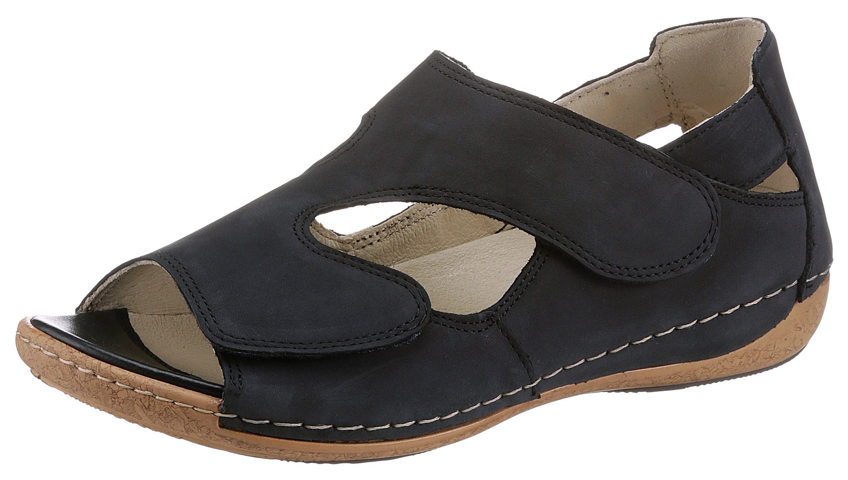 Waldläufer Sandalen HELIETT zomerschoen, sandaal, sleehak, met randstiksel, h-breedte