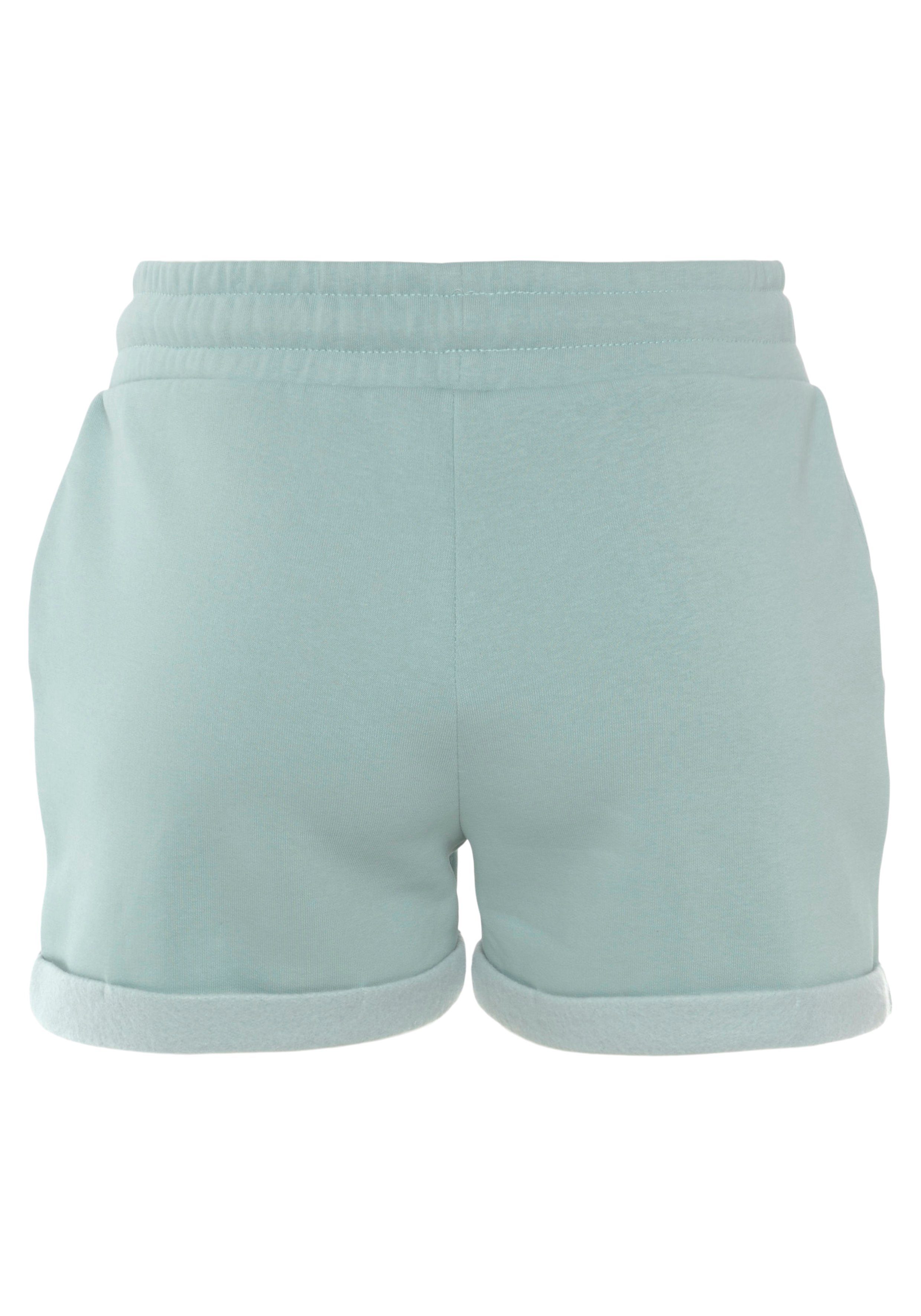 Lascana Relaxshorts - Sweatshorts - Korte broek met zijzakken en logostiksel, loungewear