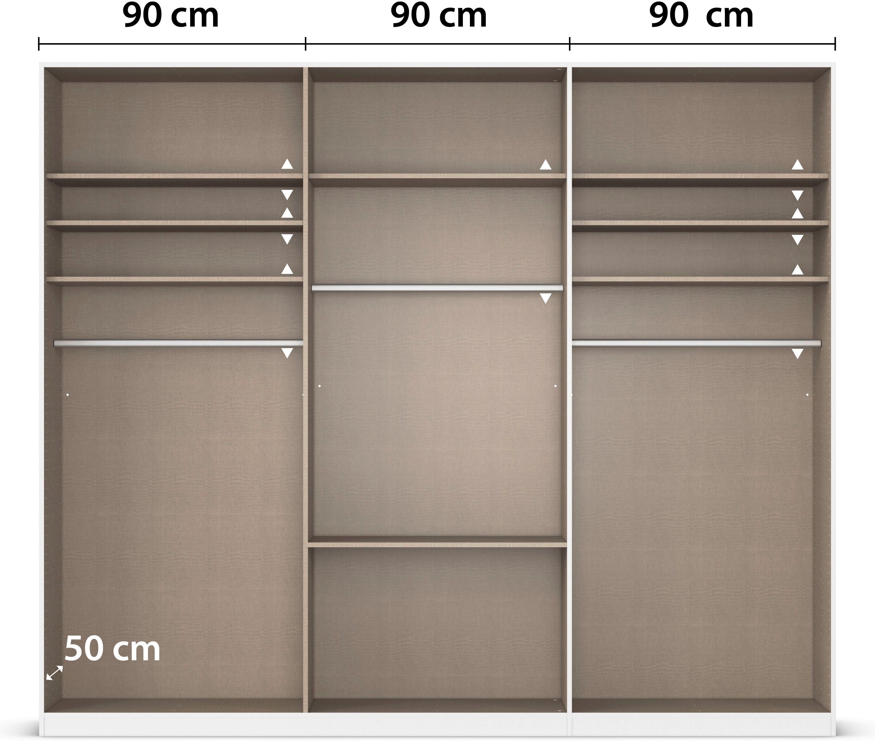 rauch Draaideurkast Kledingkast kast garderobe AGORDO met decor- of hoogglansfront