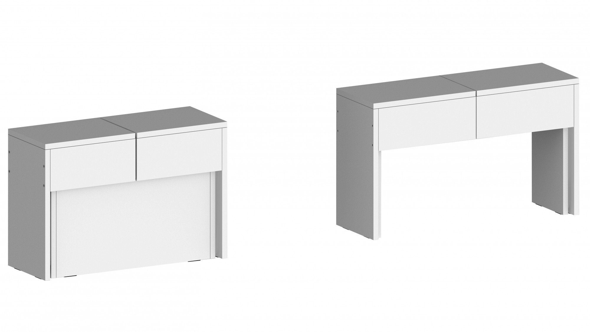 INOSIGN Zithoek Praktika Uitschuifbaar tot 290 cm per bank (voordeelset, 2-delig)