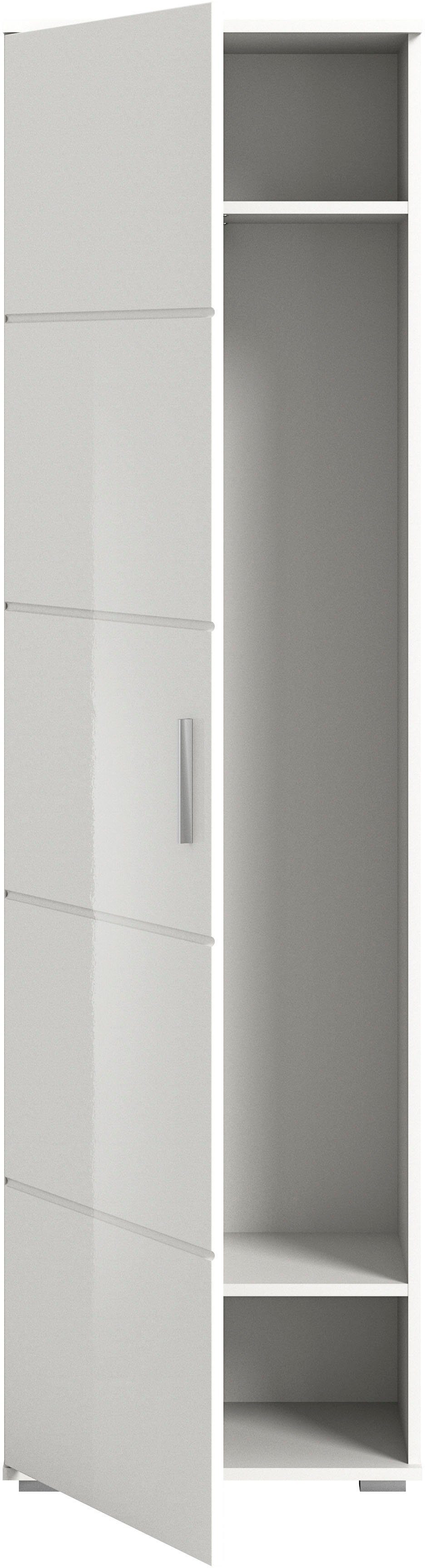 INOSIGN Kledingkast Valge, Hoogte 191 cm, 1 Deur, 2 vaste Planken, uitschuifbare kledingstang