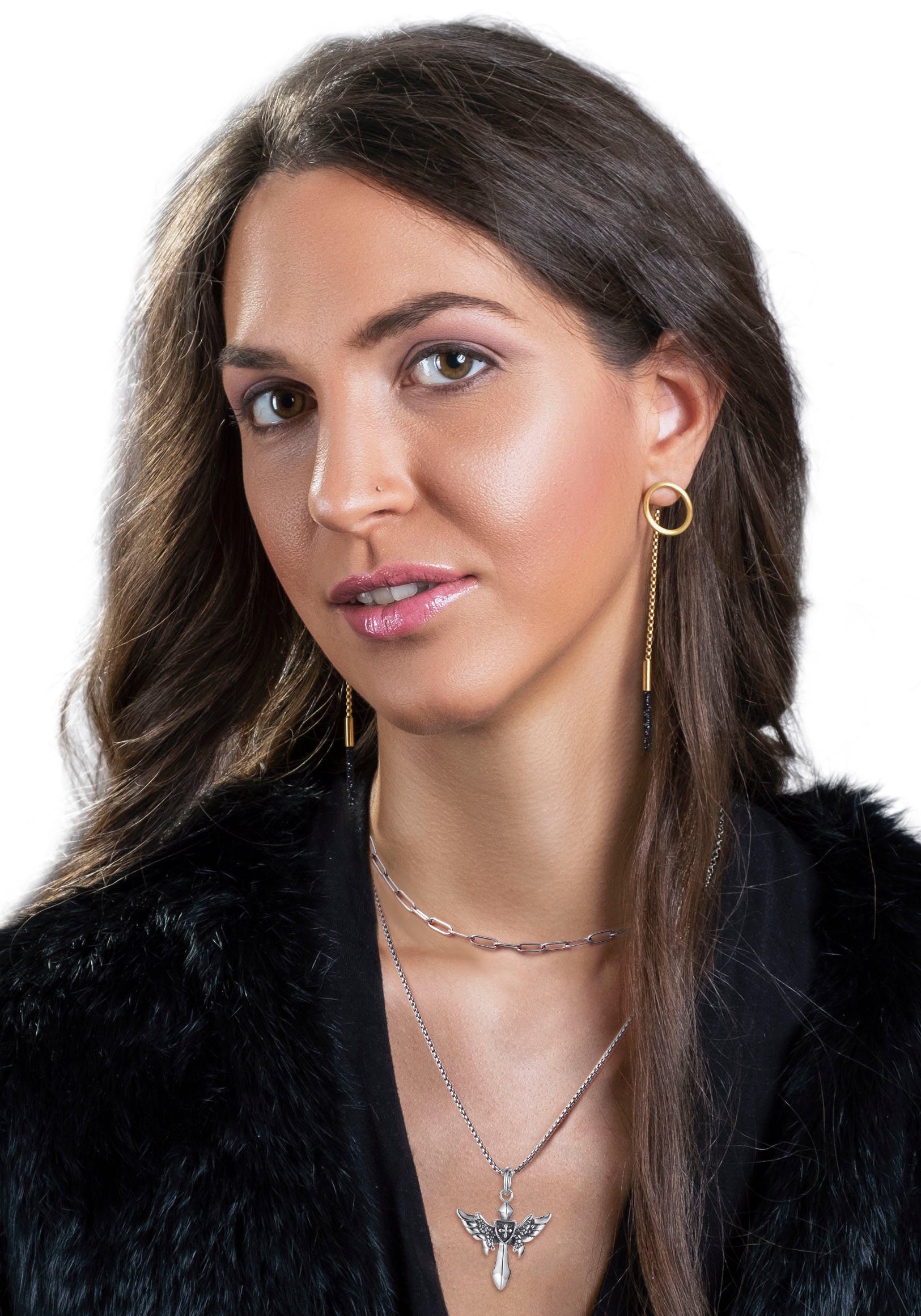 Firetti Ketting met hanger Sieraad cadeau vleugels met zirkoon (synthetisch) (set, 1-delig)