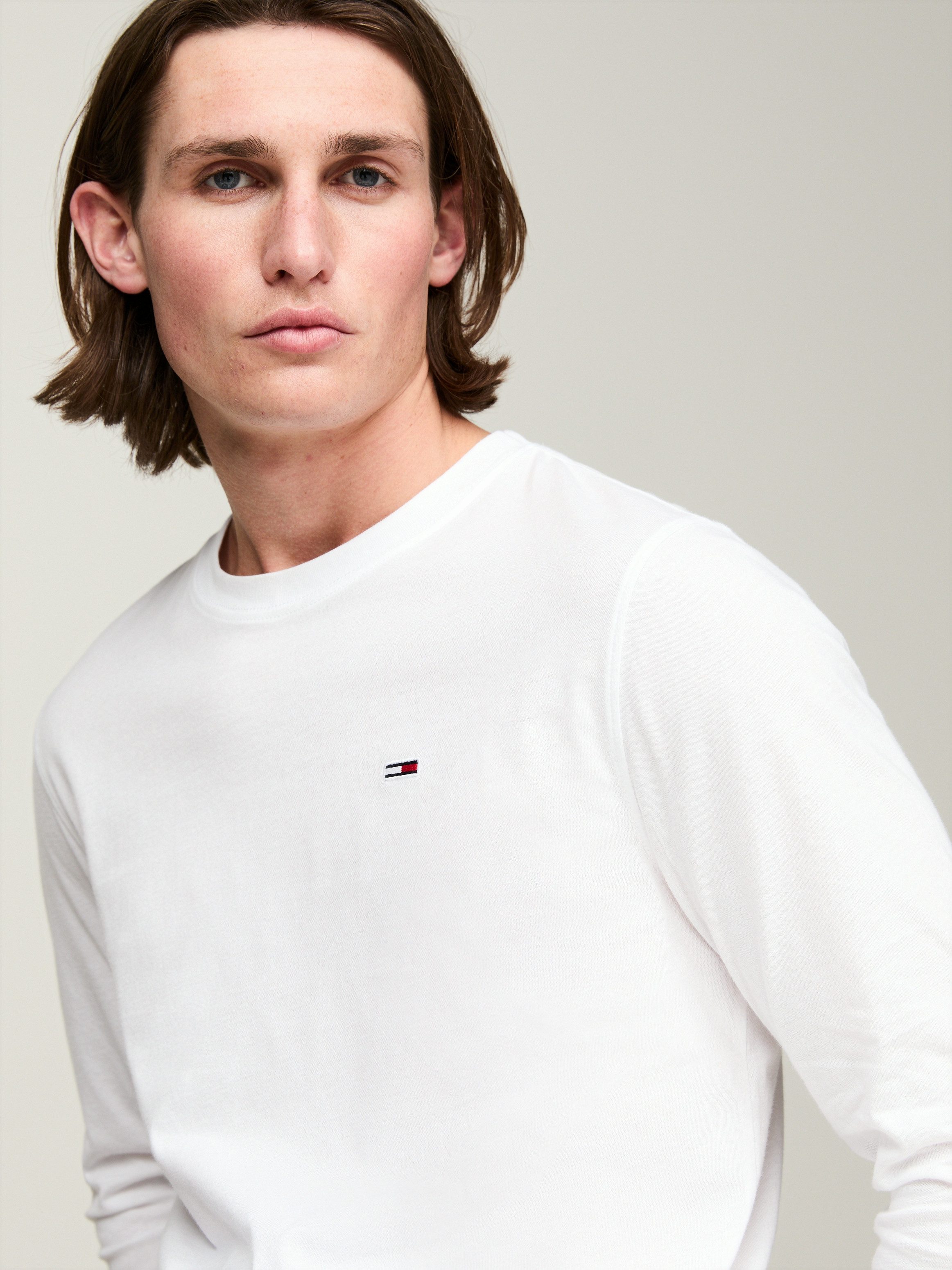 Tommy Jeans Plus Shirt met lange mouwen TJM SLIM 2PACK L S EXT (Set van 2)