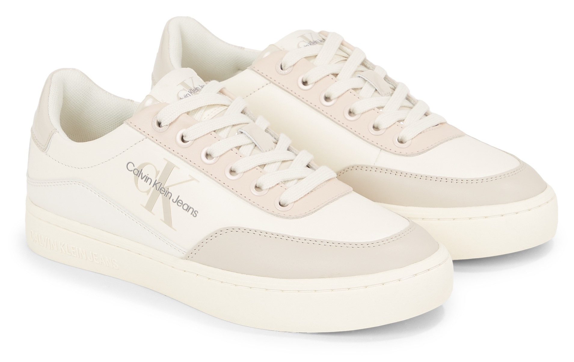 Calvin Klein Sneakers CLASSIC CUPSOLE LOW LACE LTH ML met logo-opdruk, vrijetijdsschoen, halfschoen, veterschoen