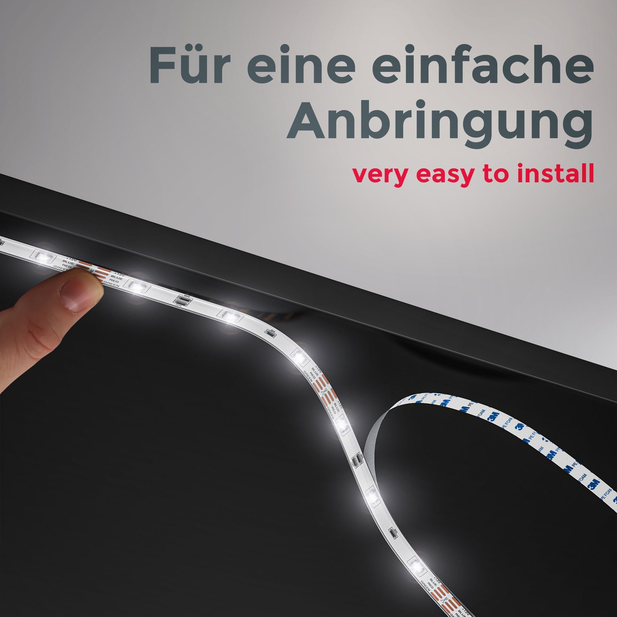 B.K.Licht Led-strepen 5m smart home led band dimbaar met wifi app-besturing