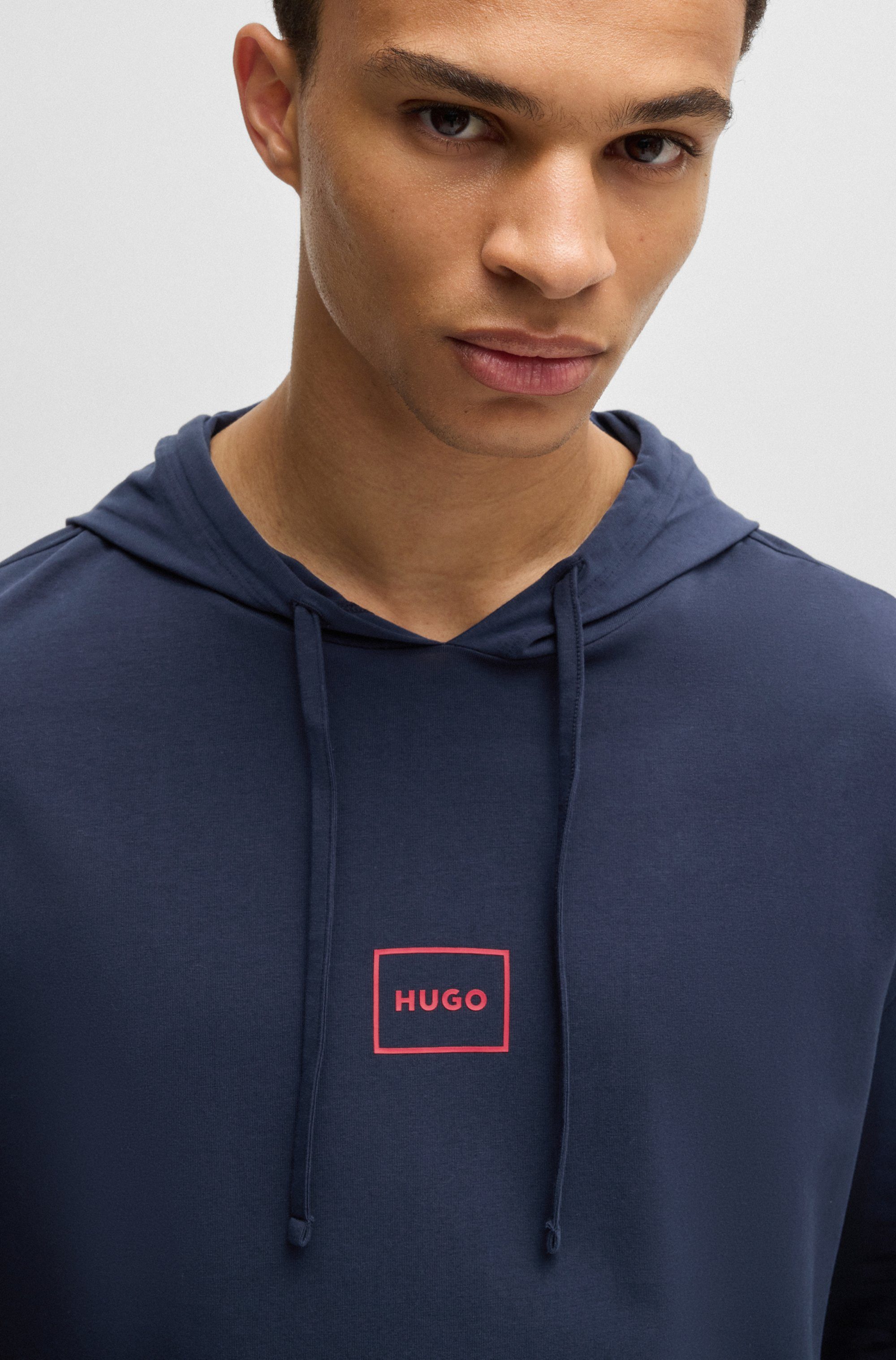 HUGO underwear Hoodie met merklabel