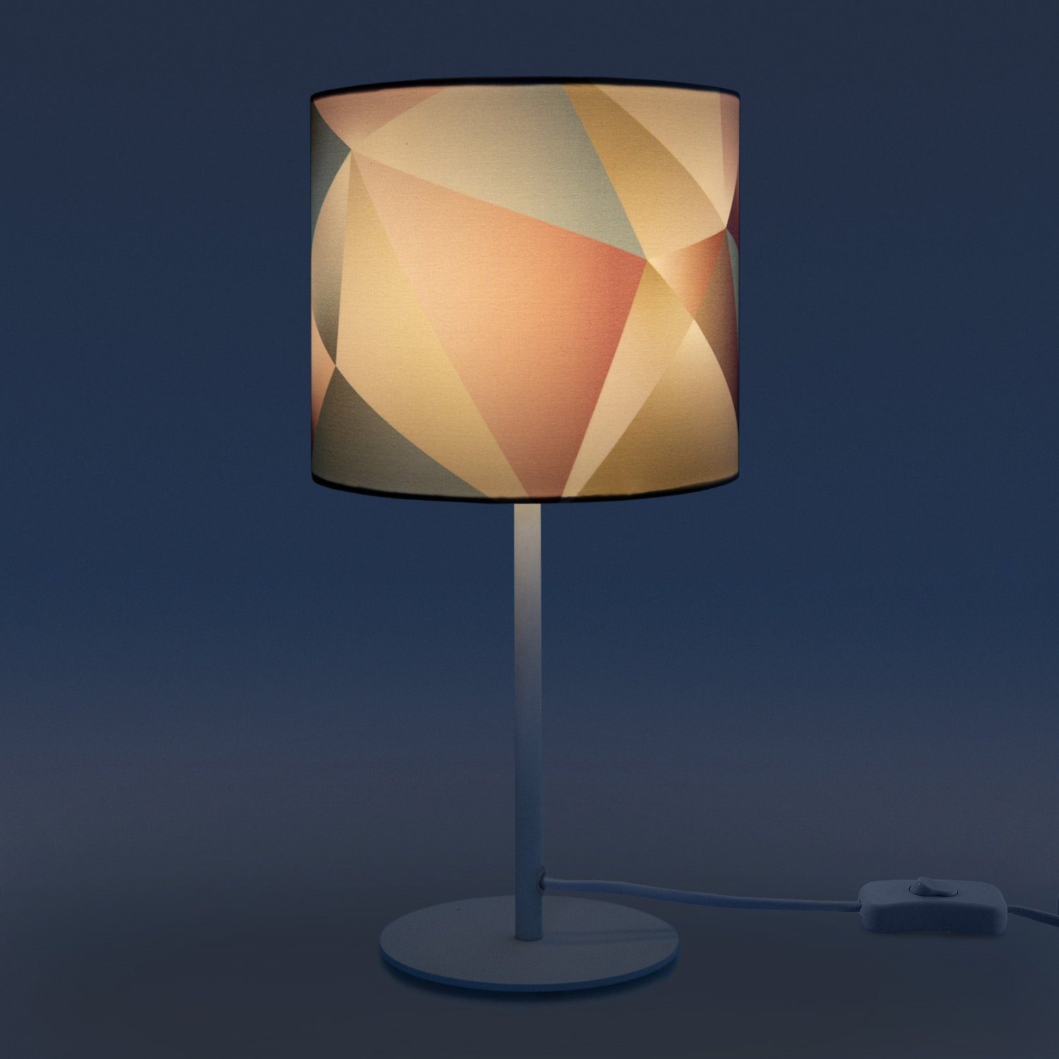 Paco Home Tafellamp Kosy 309 LED E14 lamp, voor woonkamer en slaapkamer, pastelkleuren, decor