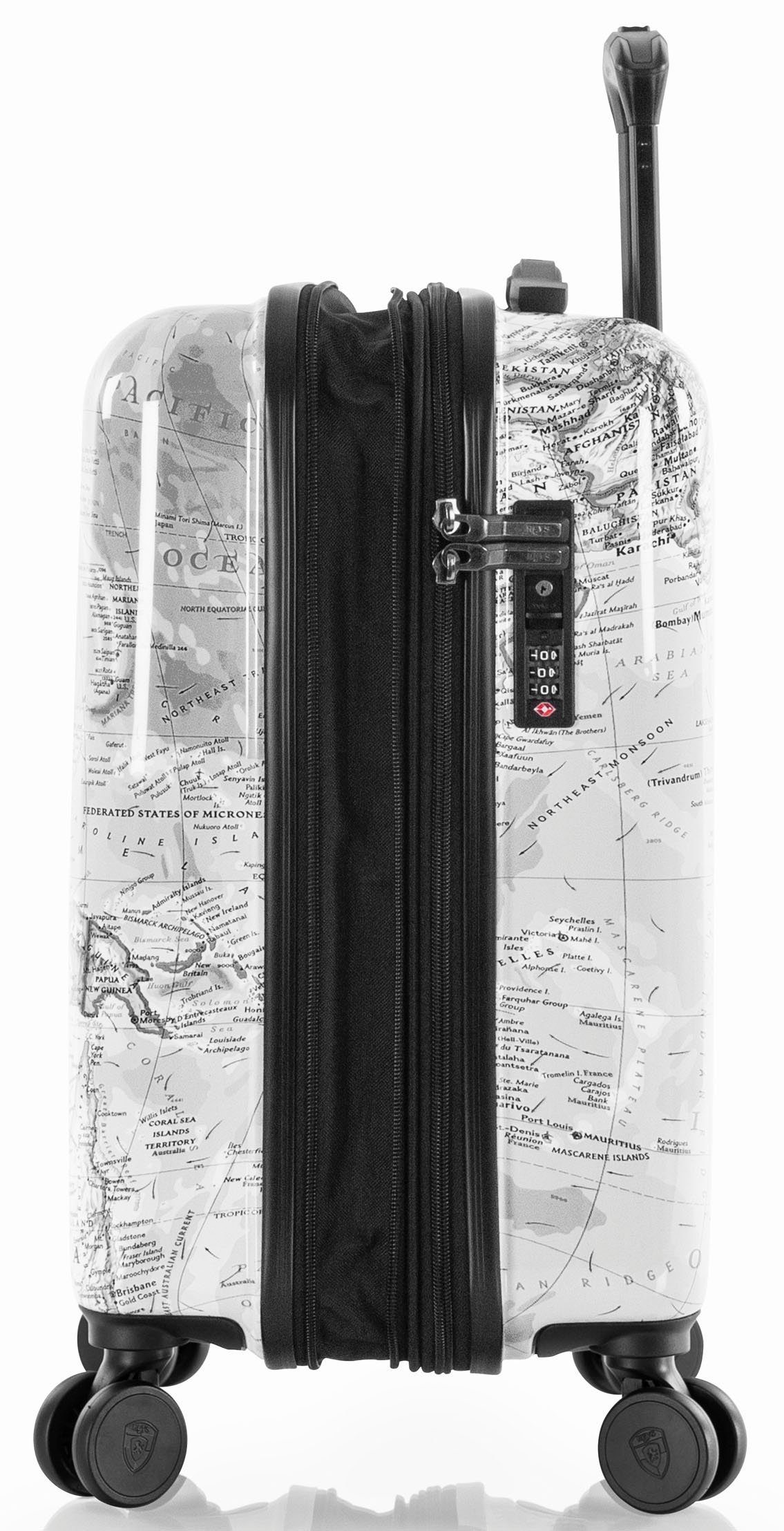 Heys Hardshell-trolley Journey 3G zwart wit 53 cm x Joachim Llambi handbagagekoffer reisbagage