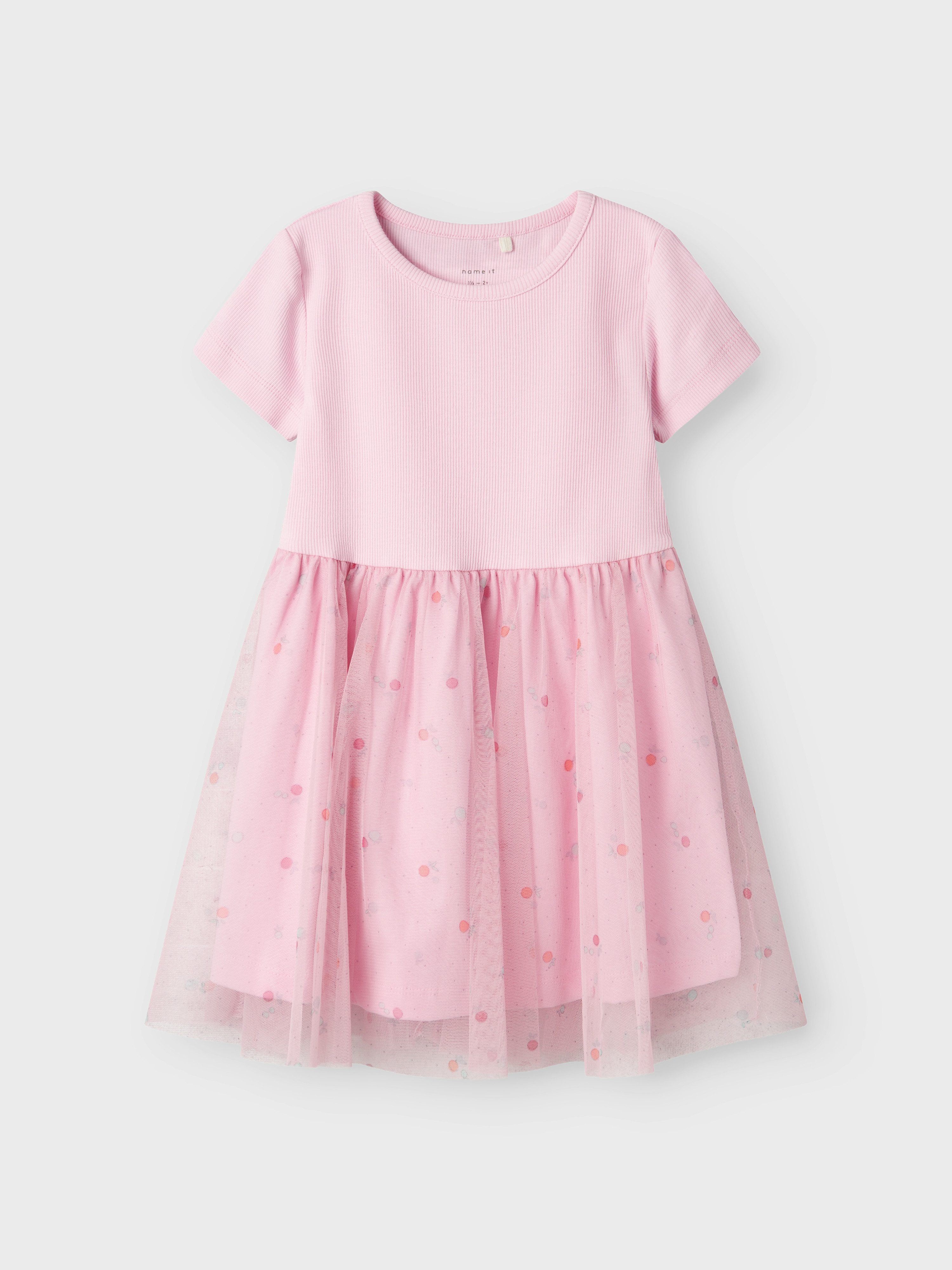 Name It Mini-jurk NMFHAMINA SS SLIM DRESS PB
