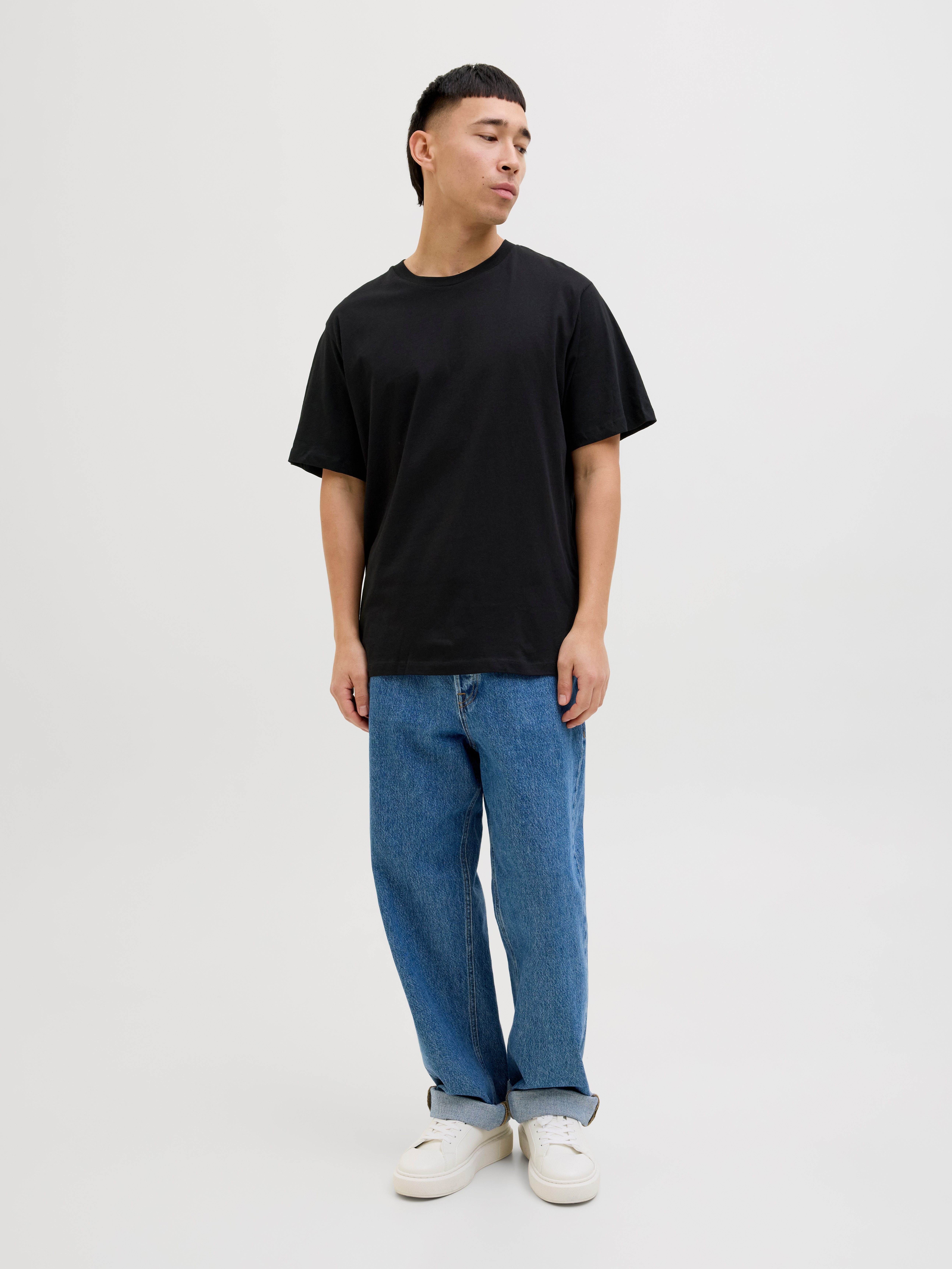 Jack & Jones Shirt met korte mouwen JJHUGO LOOSE TEE SS CREW NECK 3PK MP