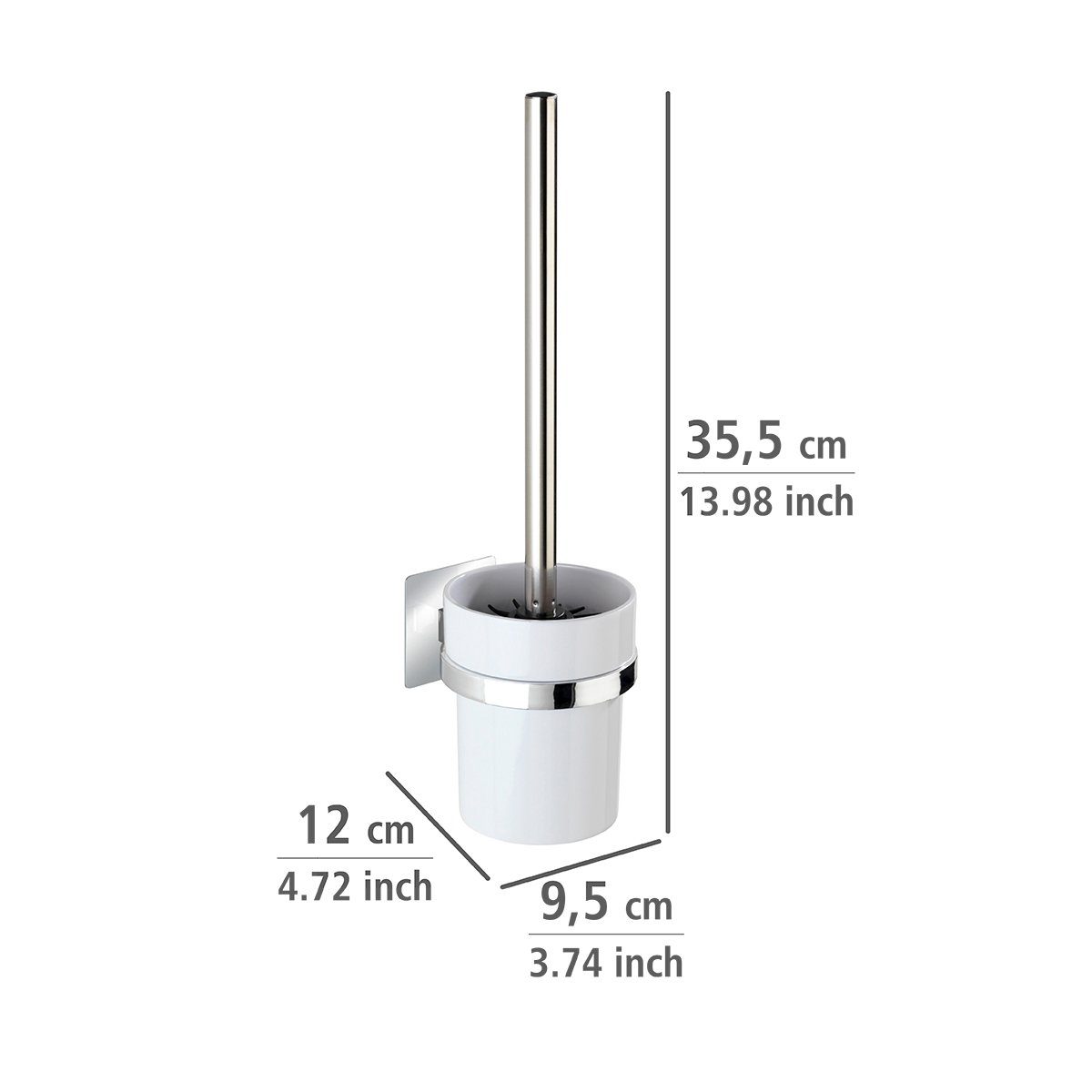 WENKO Toiletset Turbo-Loc Quadro (1 stuk)
