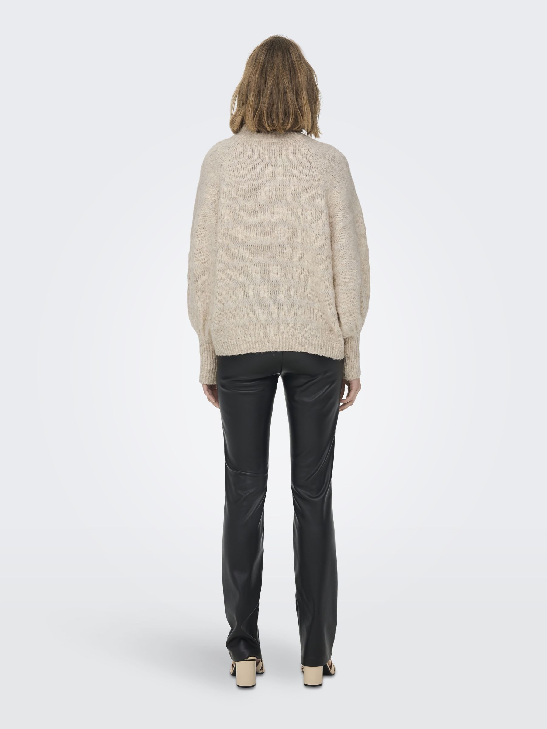 Only Trui met staande kraag ONLCELINA LS HIGH PULLOVER KNT NOOS