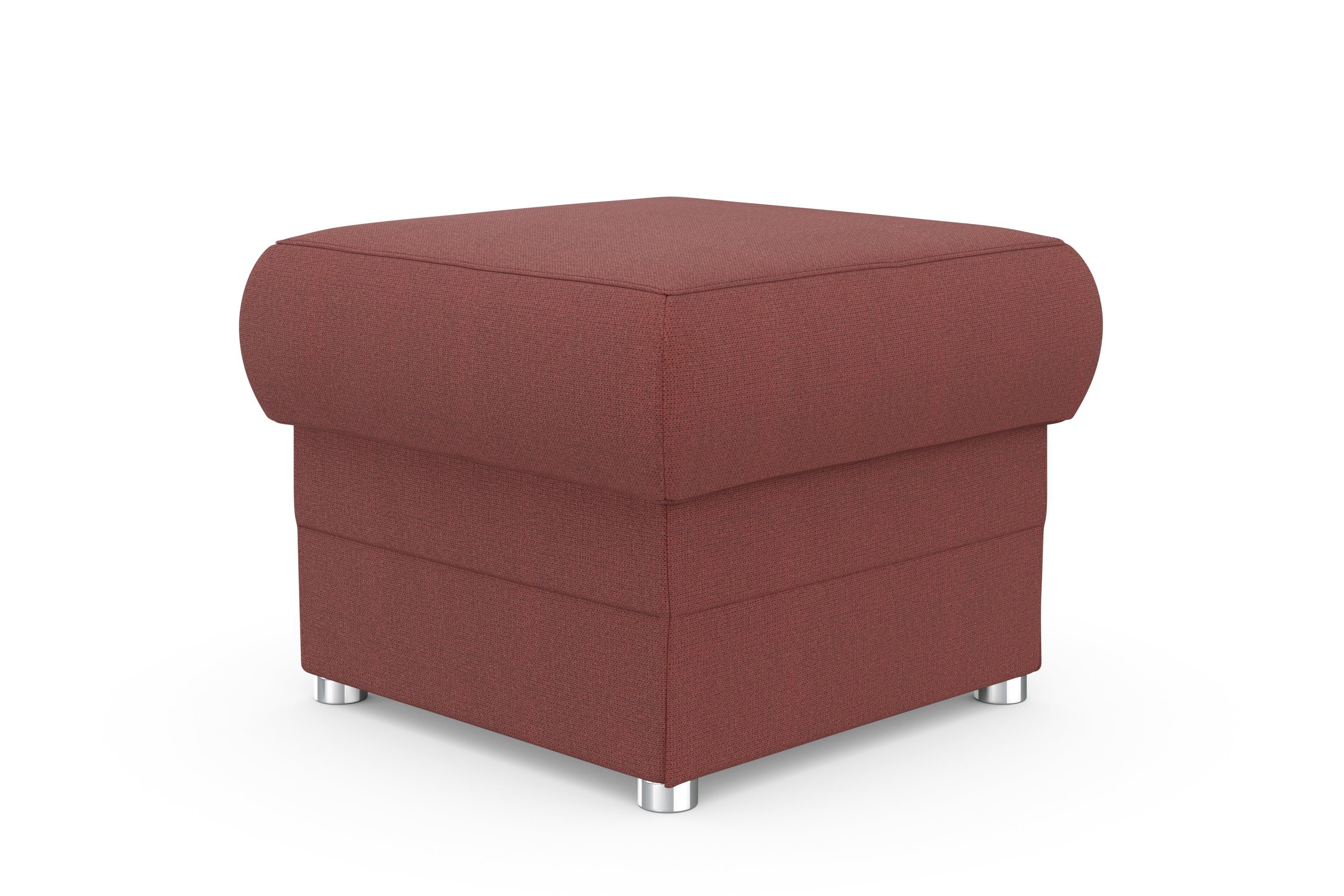 DOMO collection Hocker Pina, compact en comfortabel Bijpassende voetenbank/poef bij de serie