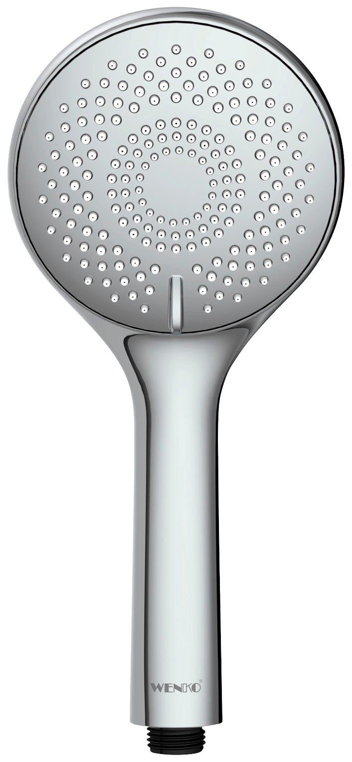 WENKO Handsproeier Watersaving systeem Douchekop Watersaving chroom, diameter 11 cm douchekoppen zilver(kleur)