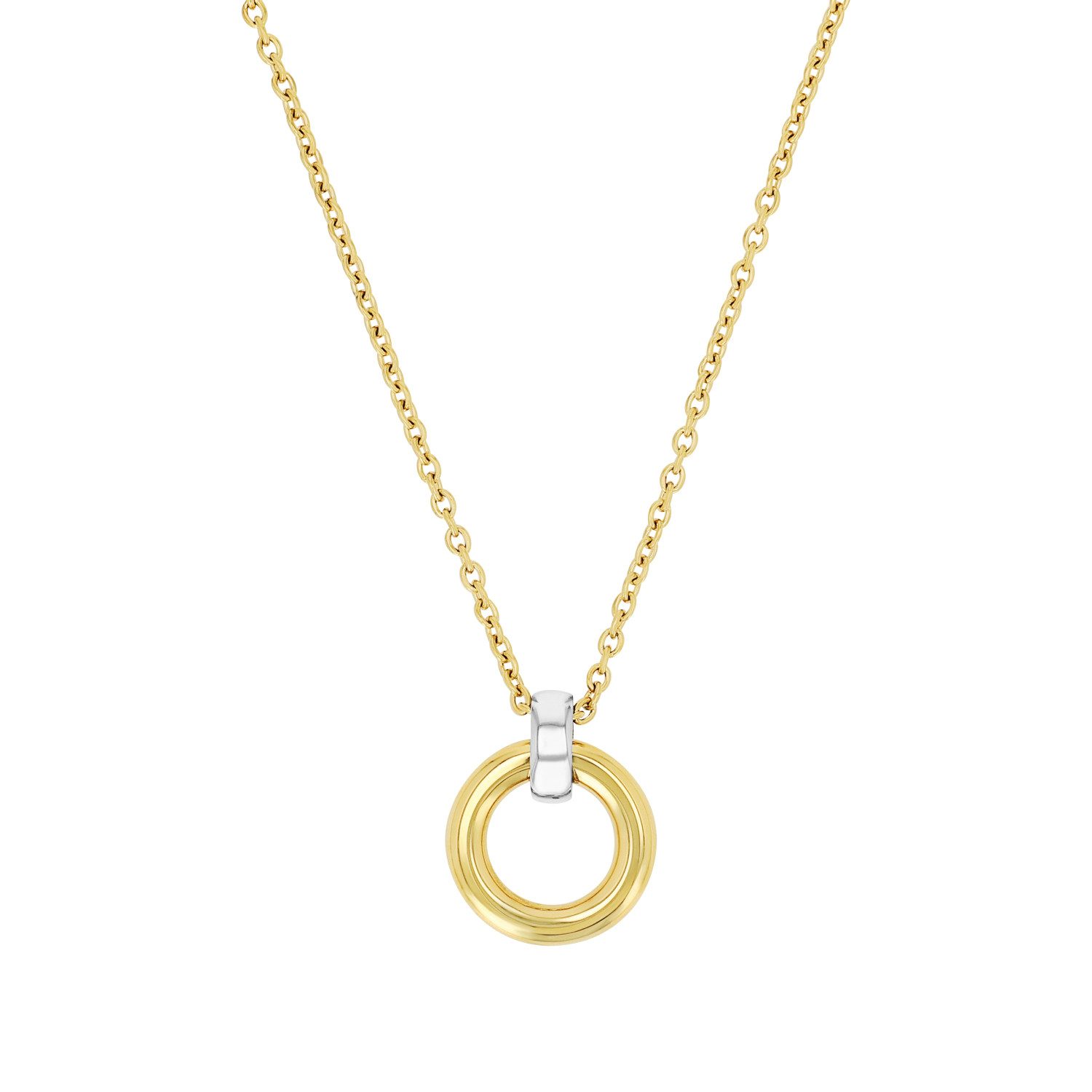 Joop! Ketting met hanger Cirkel met zirkoon (synthetisch)