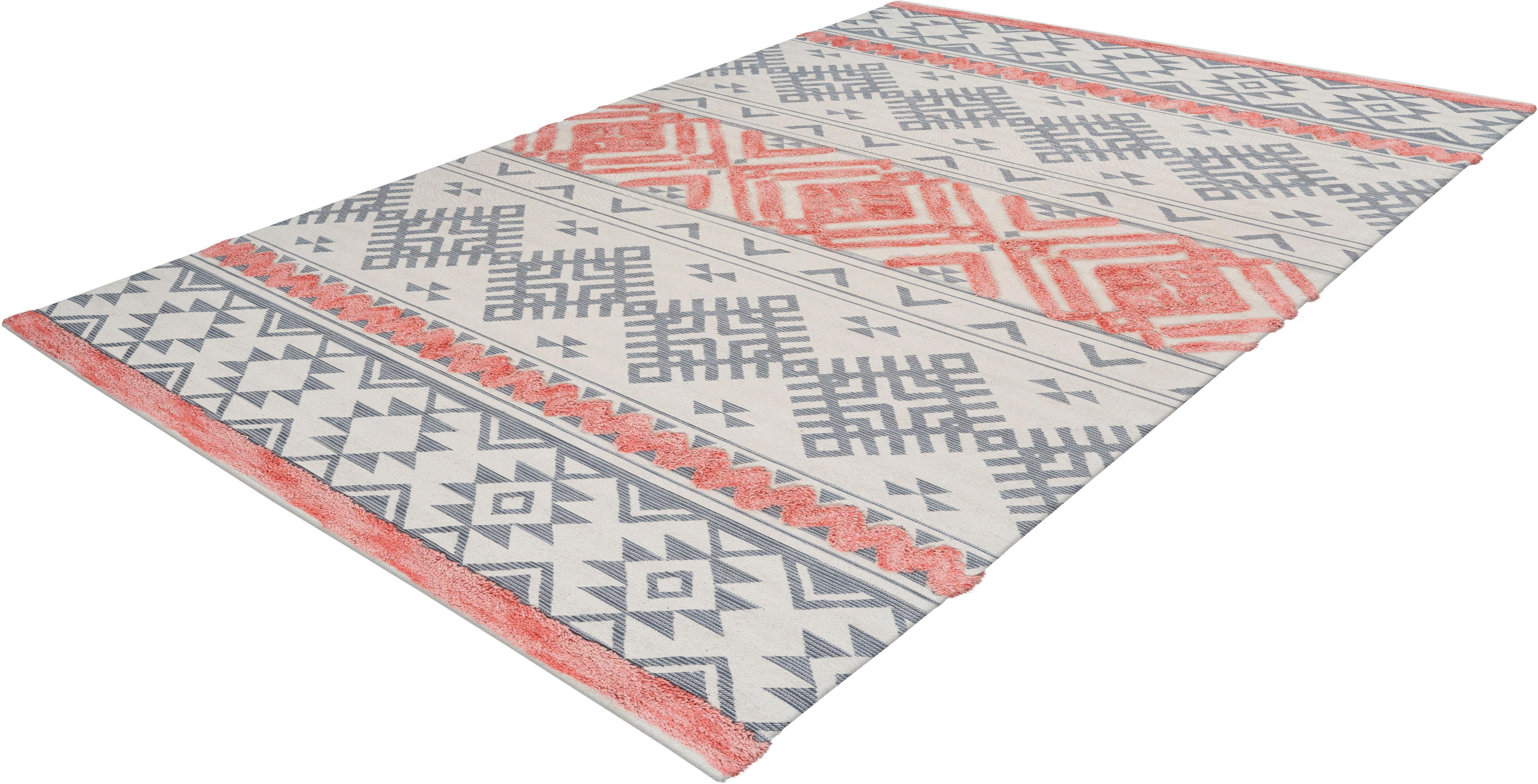 calo-deluxe Vloerkleed Kibo 512 Reliëfstructuur, woonkamer