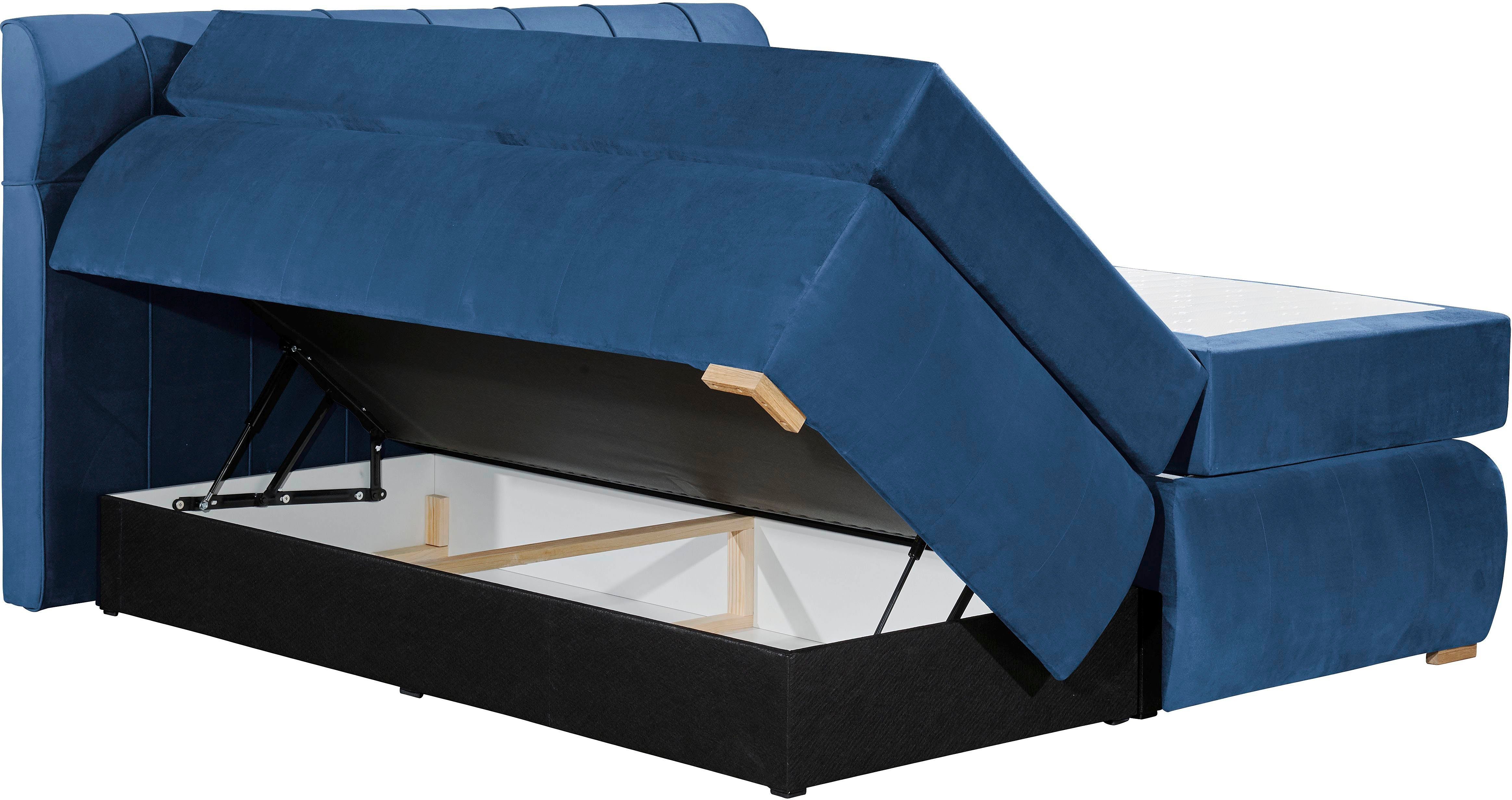 Places of Style Boxspring Felicia in h4, incl. matrastopper en bedbox